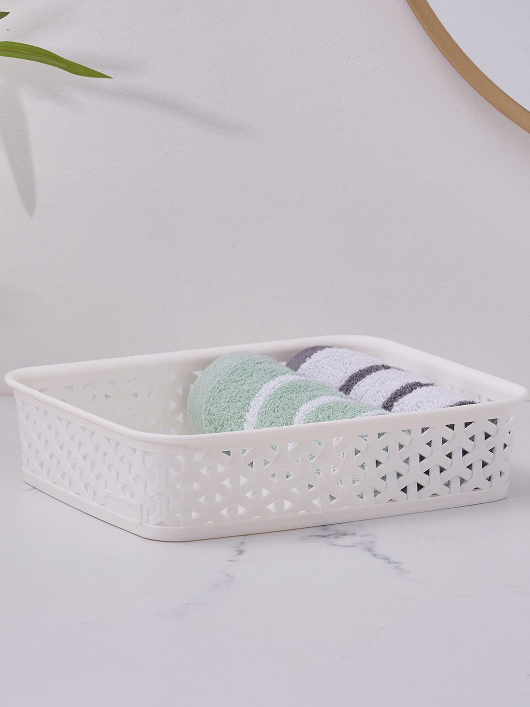 

Home Centre Wilton Royal Off White Rectangular Storage Basket Organiser