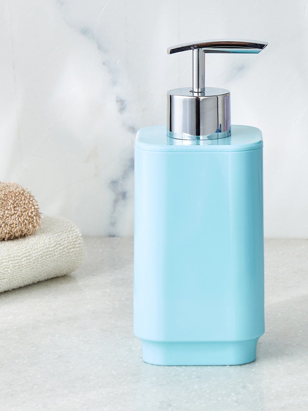 

Home Centre Mekong Thrifty Blue Plastic Soap Dispenser - 330 ml