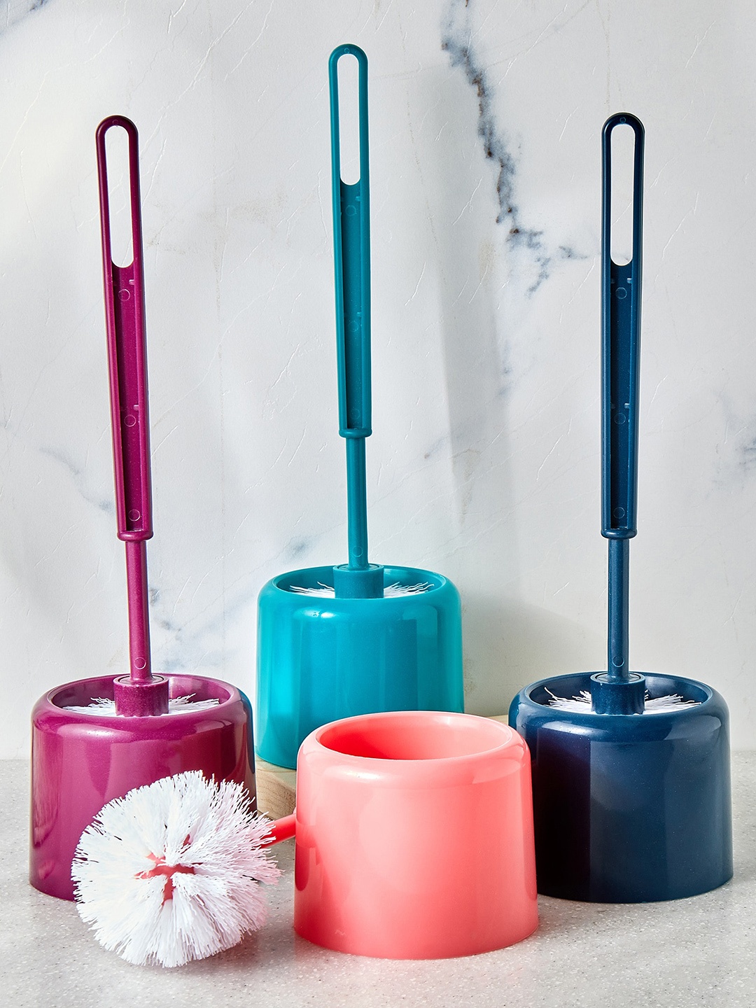 

Home Centre Blue Pacific Emery Frugal Polypropylene Toilet Brush with Holder