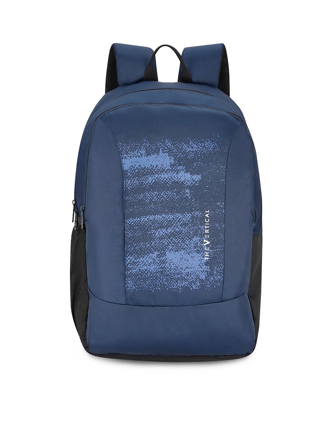 

THe VerTicaL Unisex Typography Backpack, Navy blue
