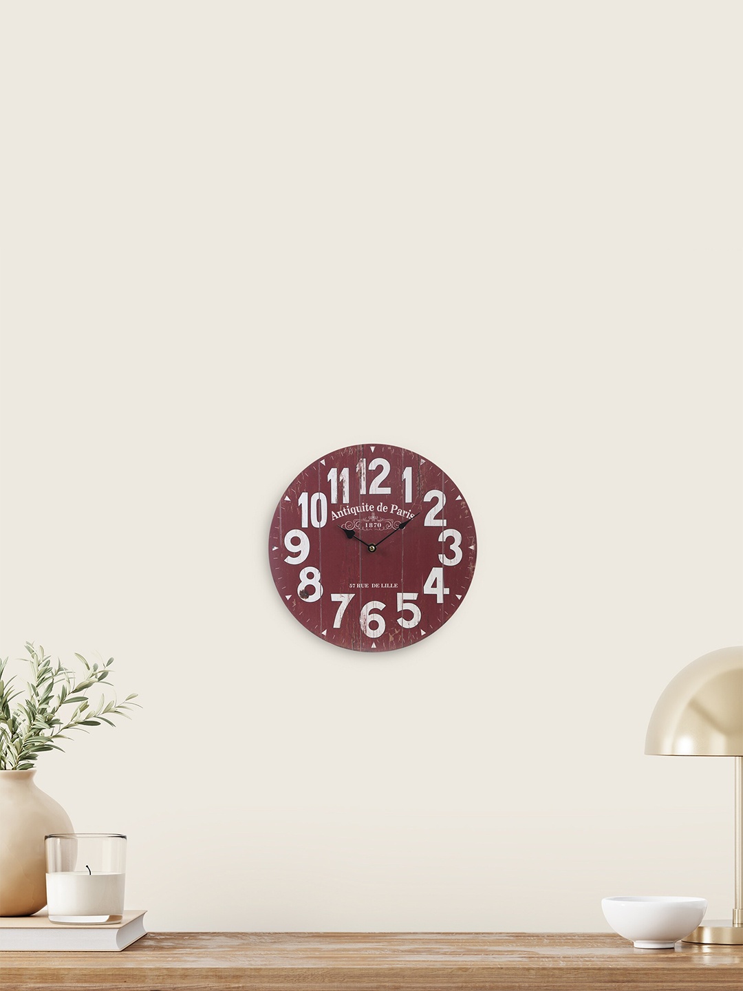 

Home Centre Casablanca Brown & White Printed Contemporary Wall Clock