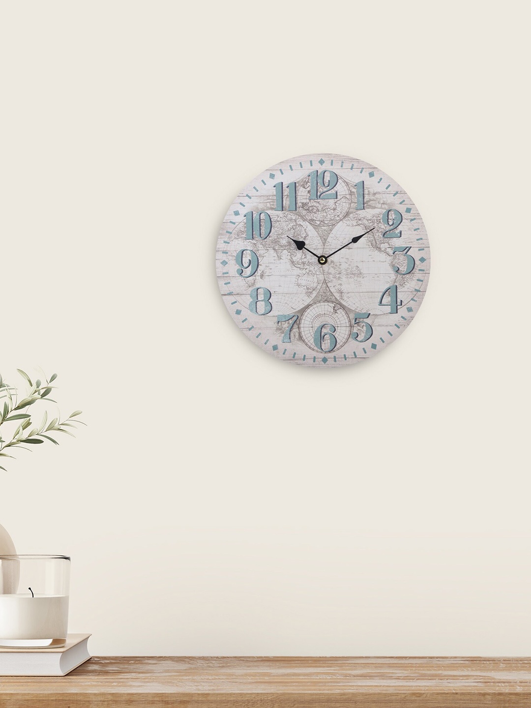 

Home Centre Casablanca Grey Printed Analogue Contemporary Wall Clock