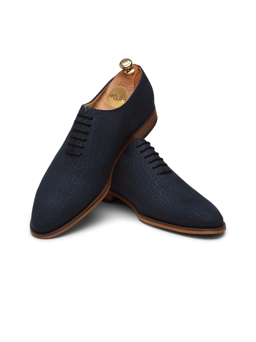

Ethik Men Printed Water Repellent Upper Oxfords, Blue
