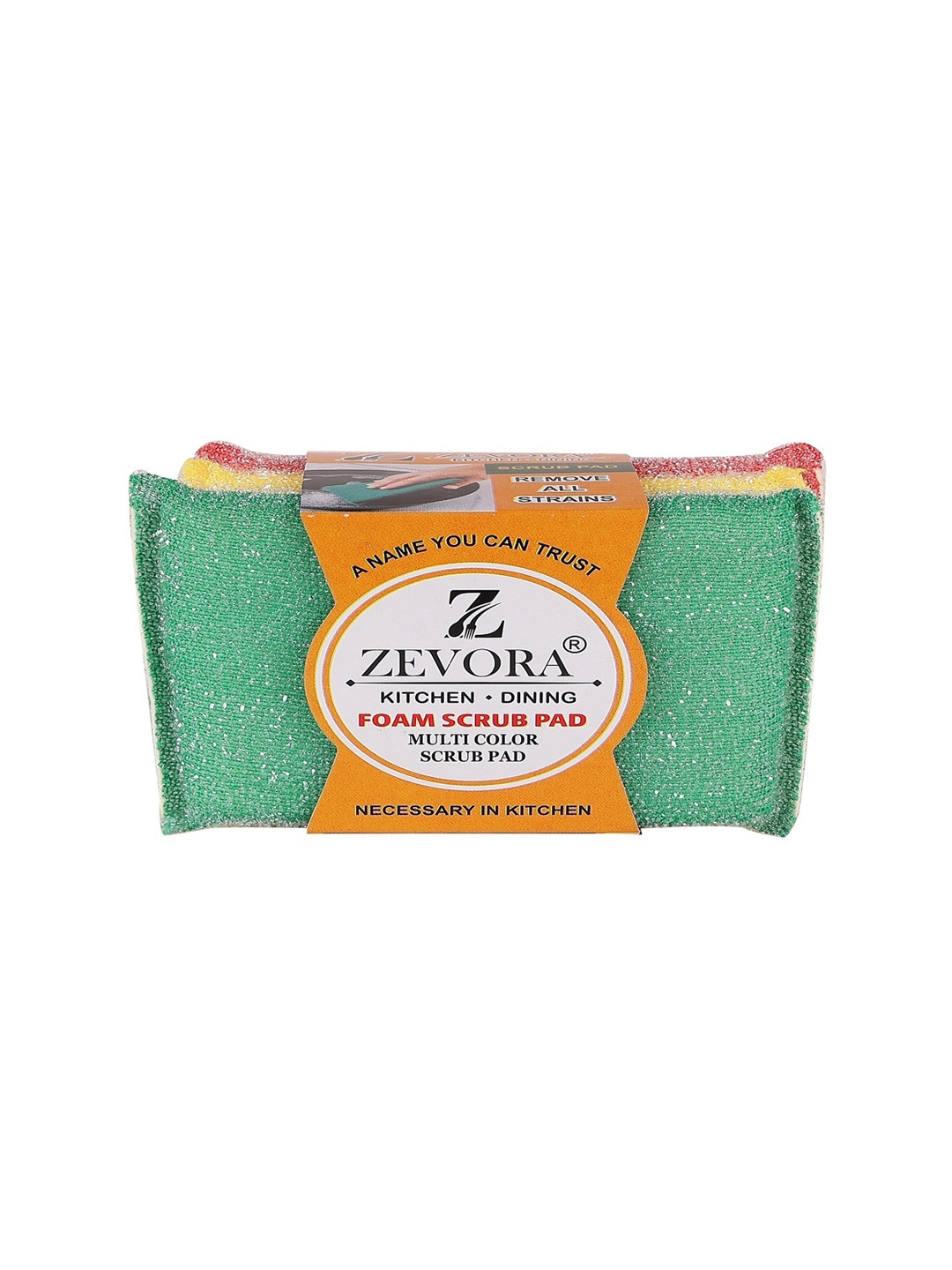 

ZEVORA Red & Green 6 Pieces Multipurpose Foam Sponge