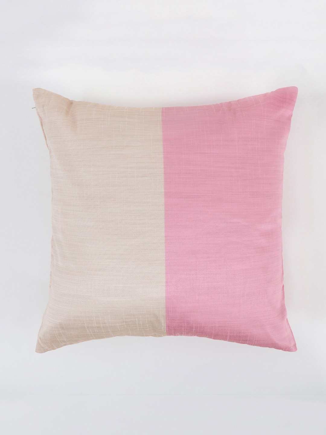 

Home Centre Wesley 2 Pcs Pink & Cream-Coloured Colourblocked Square Cushion Covers
