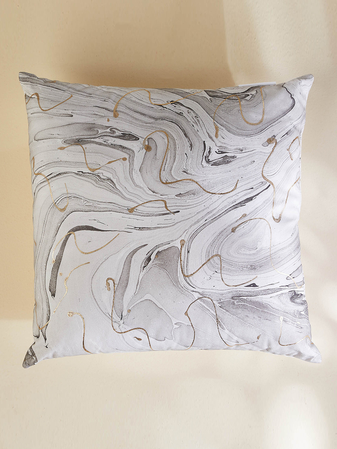 

Home Centre Grey Printed Pre-filled Cushion