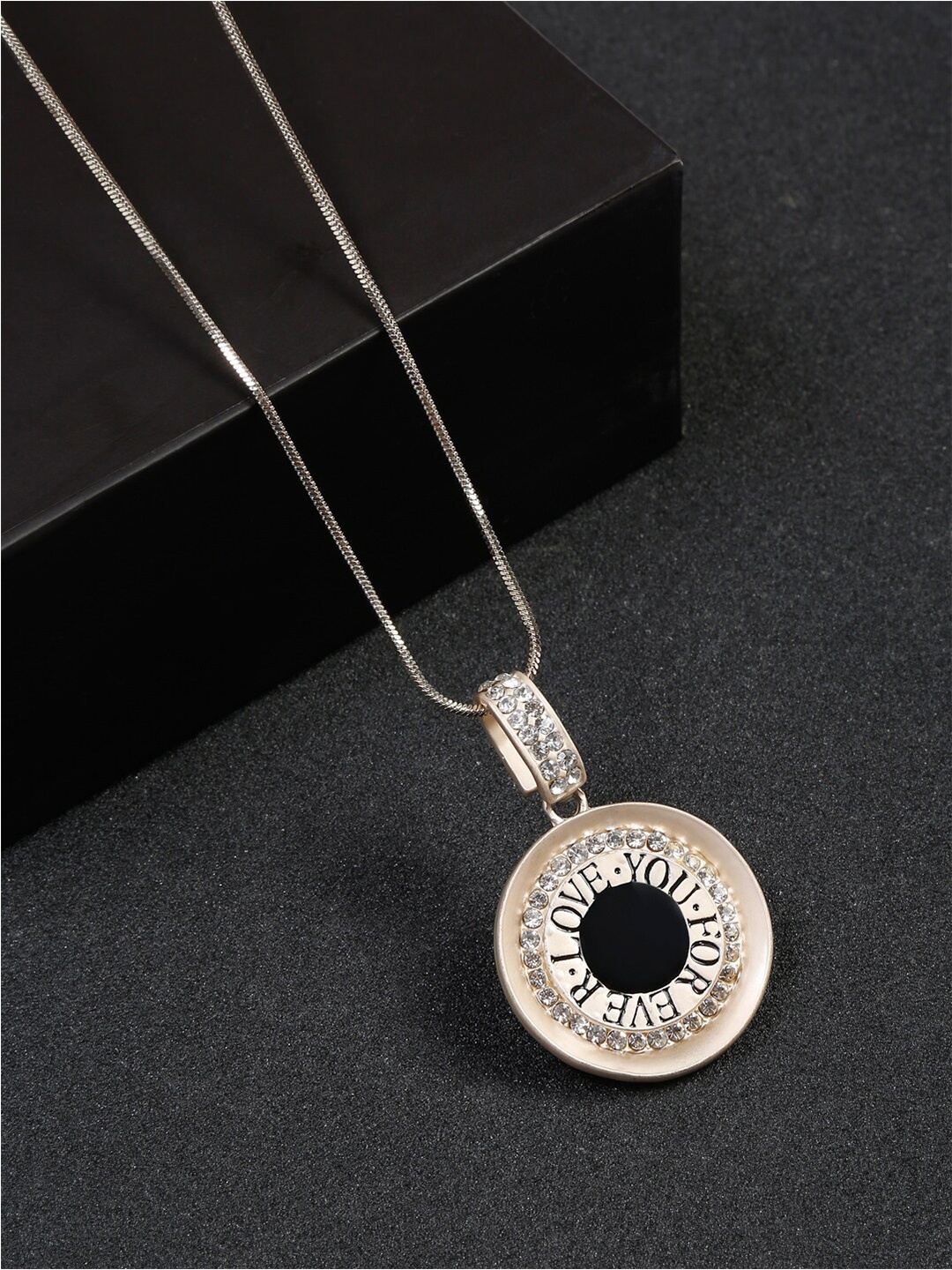 

YouBella Gold-Plated Crystal Studded Necklace