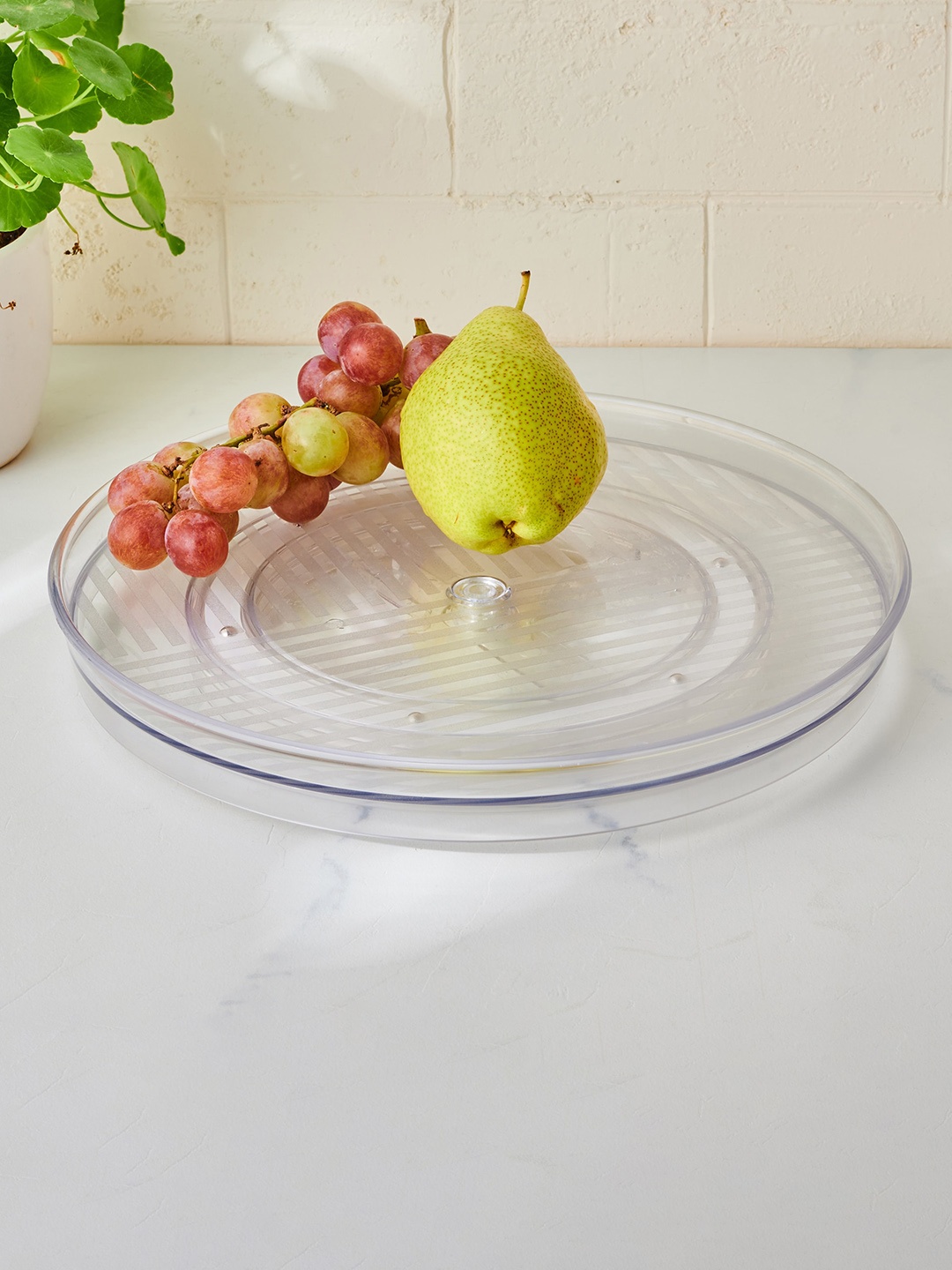 

Home Centre Orion Frisker Transparent Lazy Susan Fridge Organizer