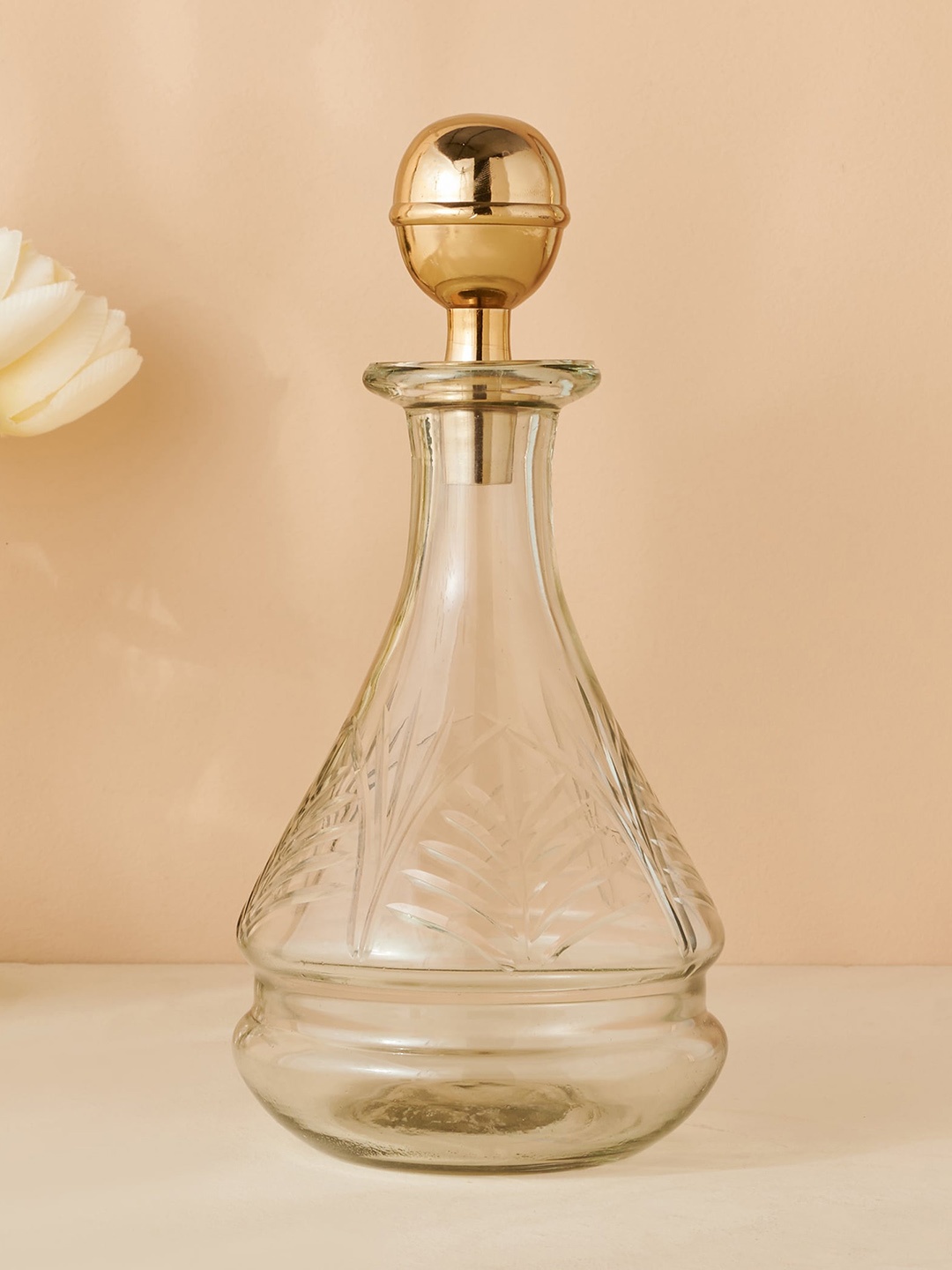 

Home Centre Hoovu Transparent Wine Decanter - 1.5L, Gold