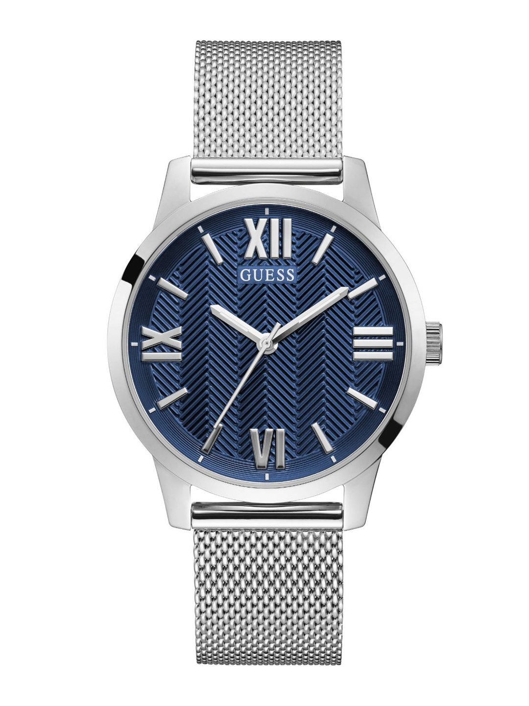 

GUESS Men Bracelet Style Straps Analogue Watch GW0214G1, Blue