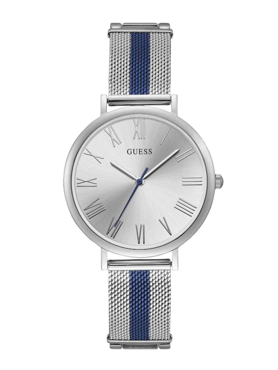 

GUESS Women Bracelet Style Straps Analogue Watch W1155L2, Silver