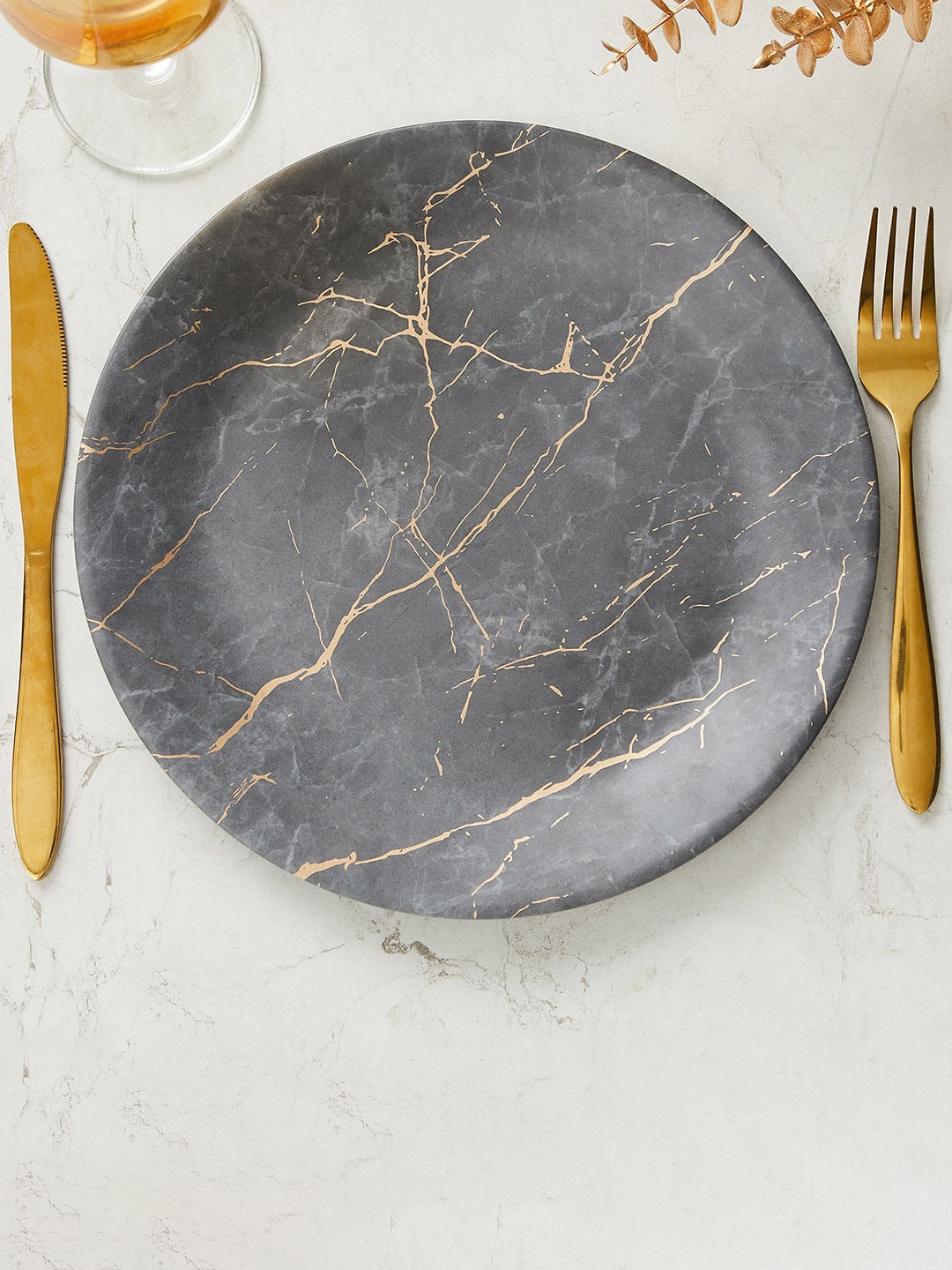 

Home Centre Grey Printed Melamine Serving Dish