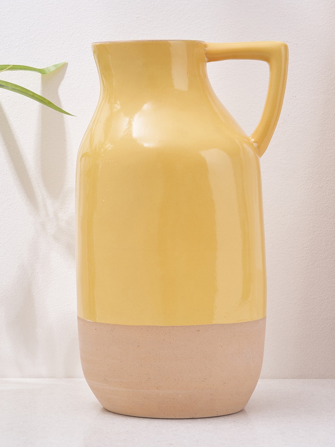 

Home Centre Colour Refresh Yellow Colored Ceramic Flower Vase