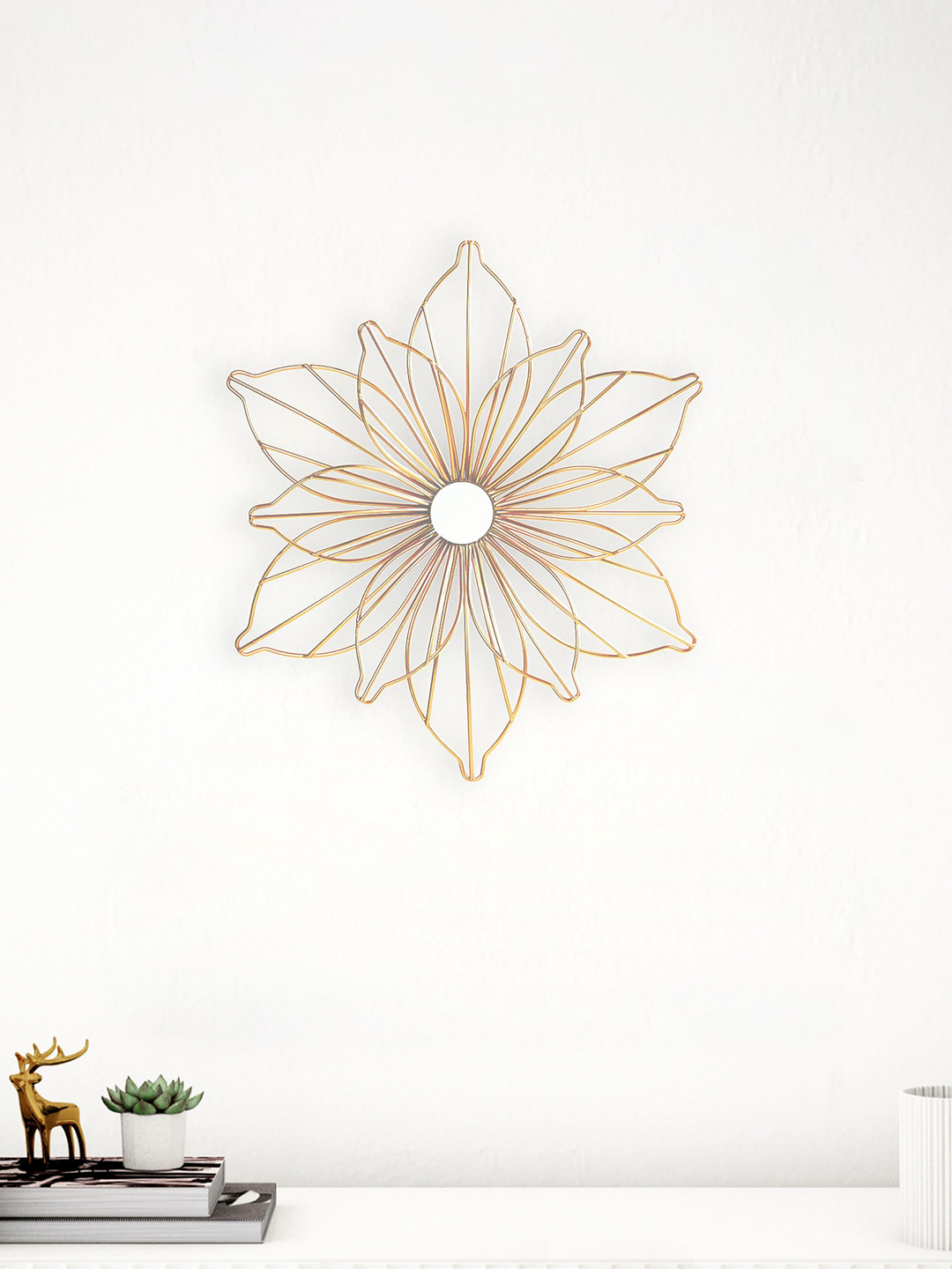

Home Centre Ananda Carnival Trendy Metal Wall Art, Gold