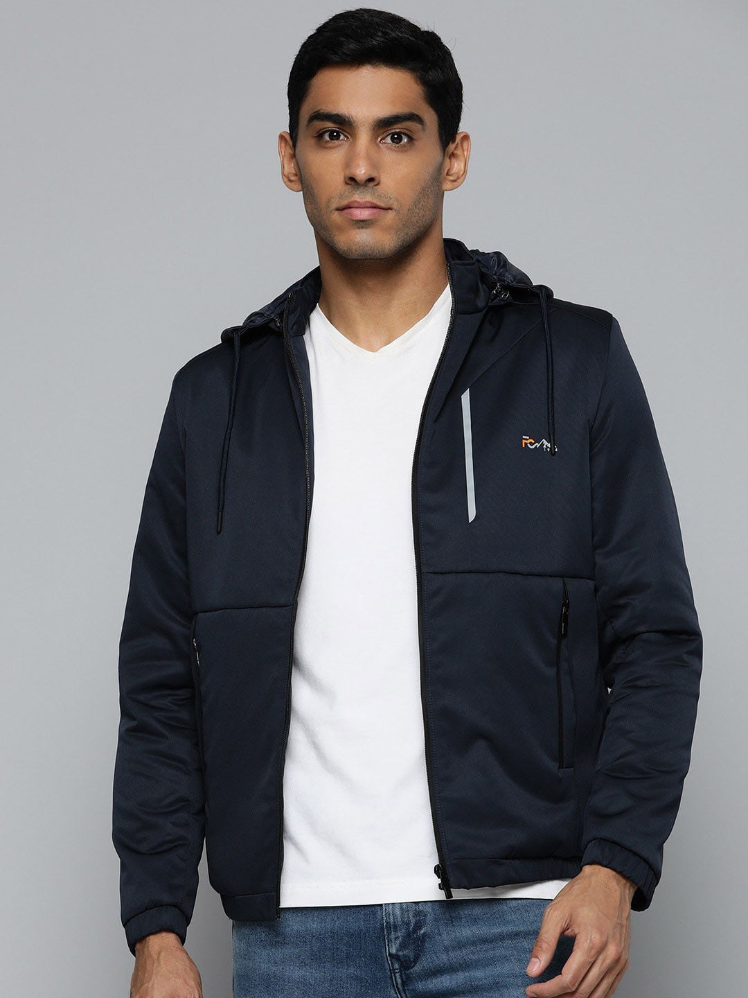 

Fort Collins Hooded Padded Cotton Jacket, Navy blue