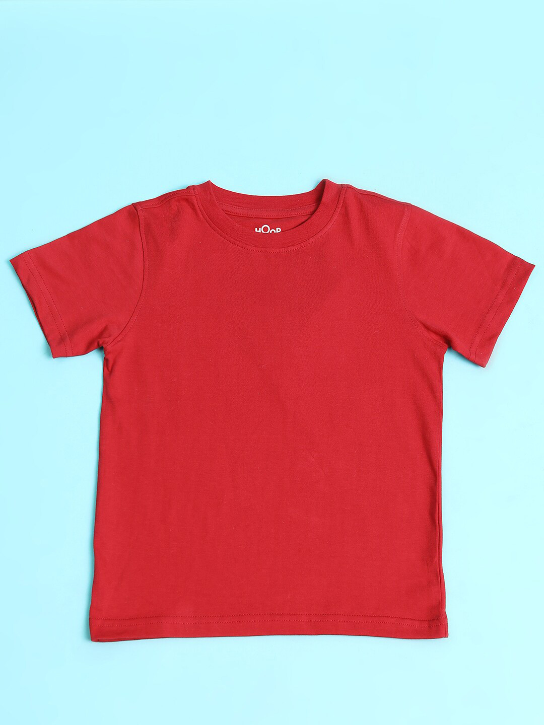 

Hoop Boys Round Neck Regular Fit Cotton T-shirt, Red