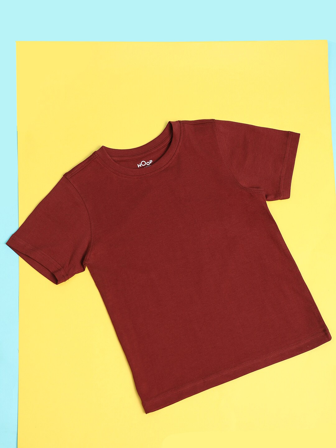 Hoop Boys Round Neck Cotton T-shirt, Red