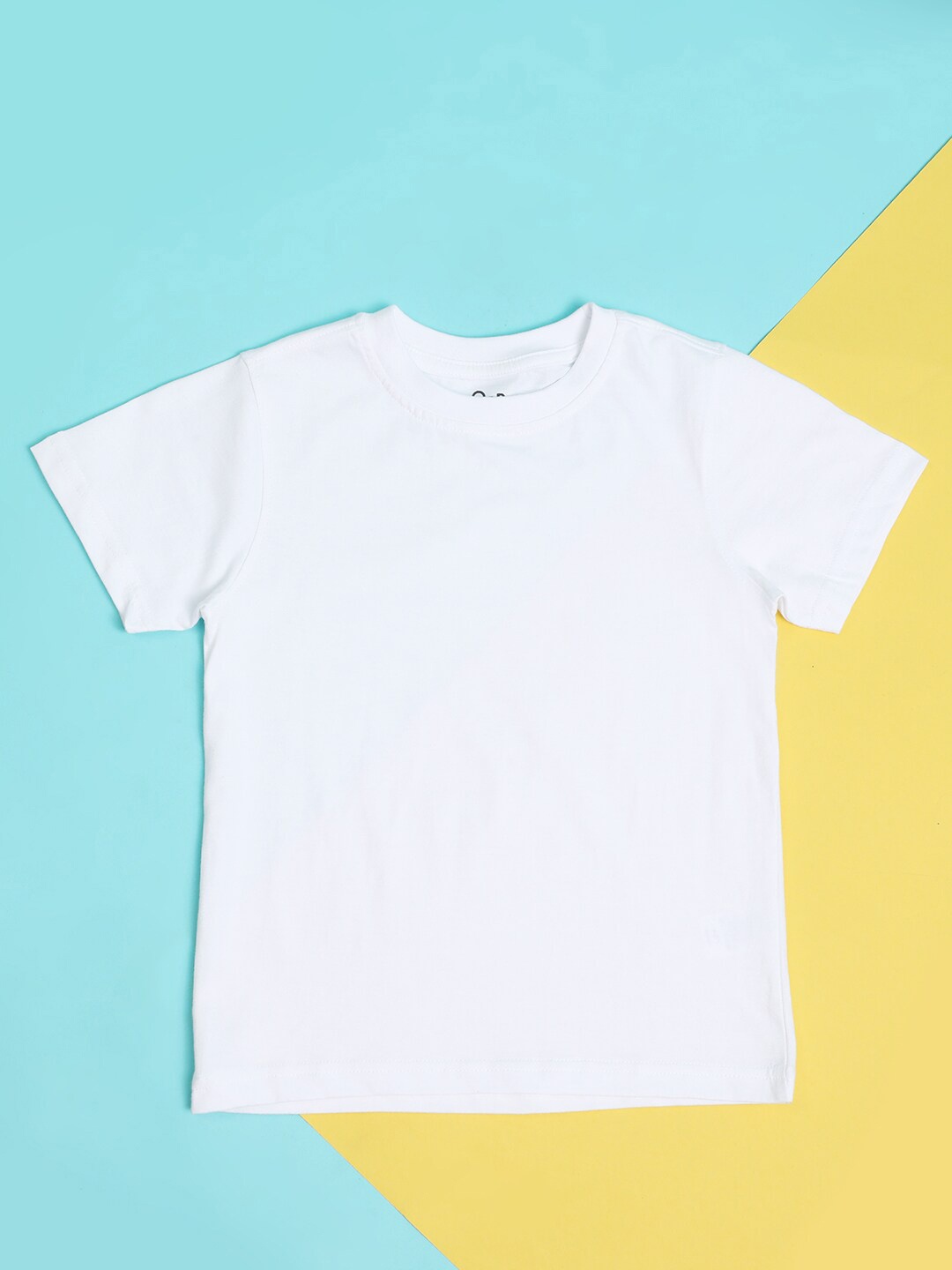 Hoop Boys Round Neck Cotton T-shirt, White