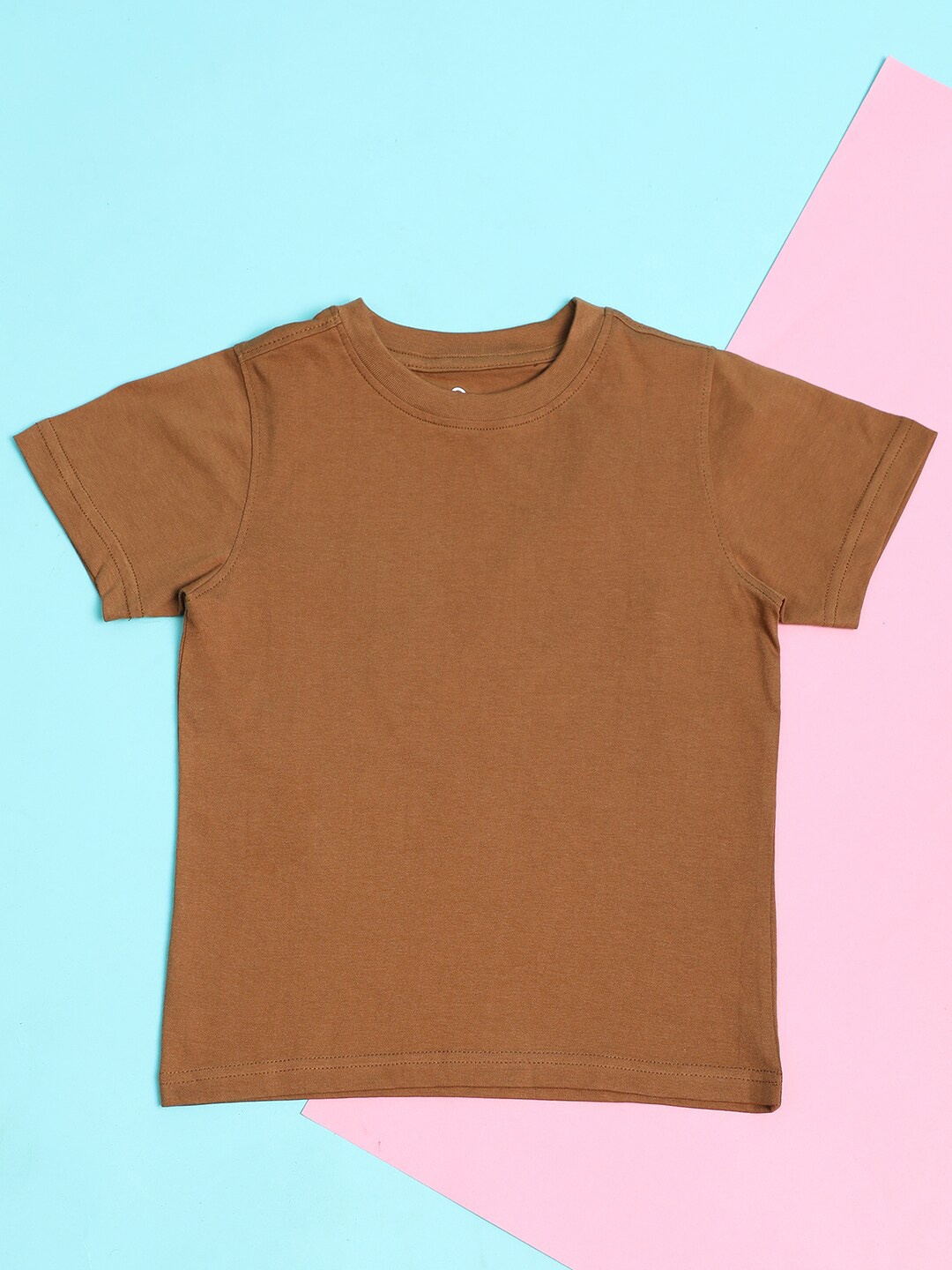 

Hoop Boys Round Neck Regular Fit Cotton T-shirt, Brown