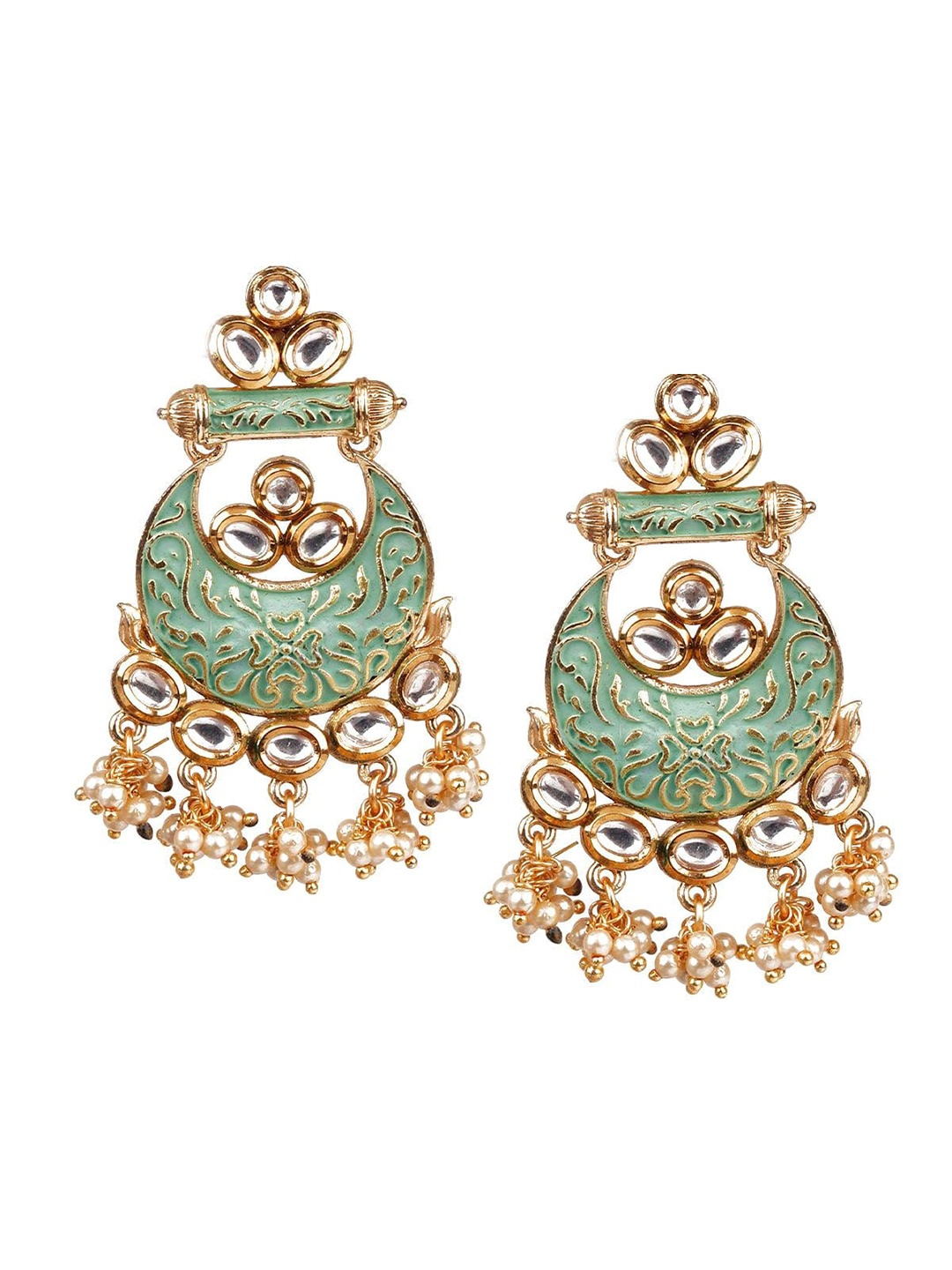 

ODETTE Gold-Plated Contemporary Chandbalis