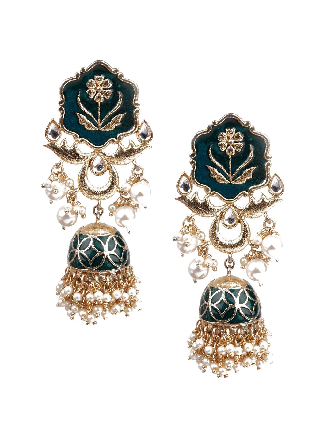 

ODETTE Gold-Plated Dome Jhumkas