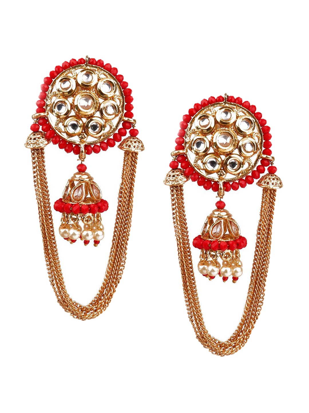 

ODETTE Gold-Plated Dome Shaped Jhumkas