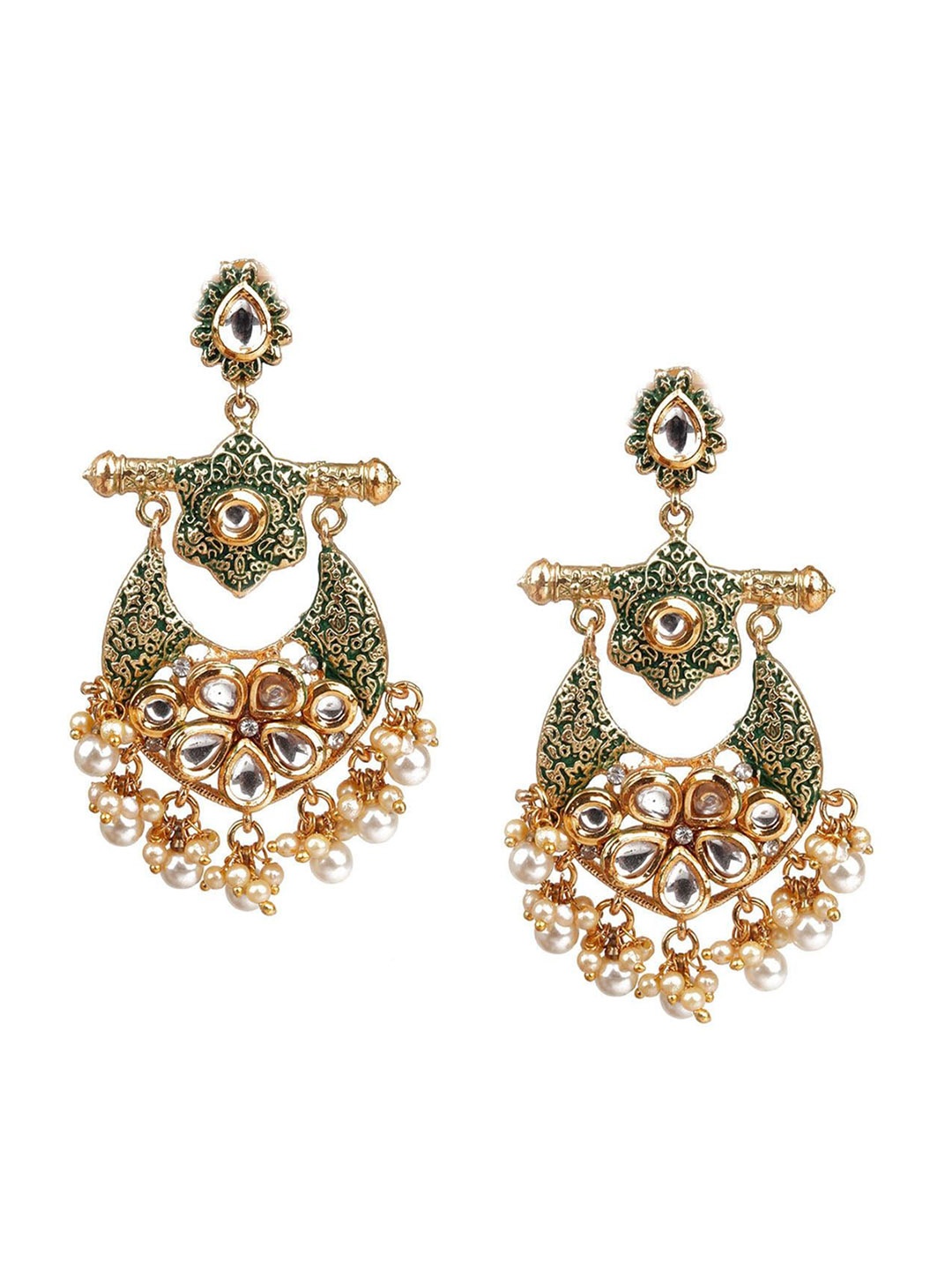 

ODETTE Gold-Plated Contemporary Chandbalis