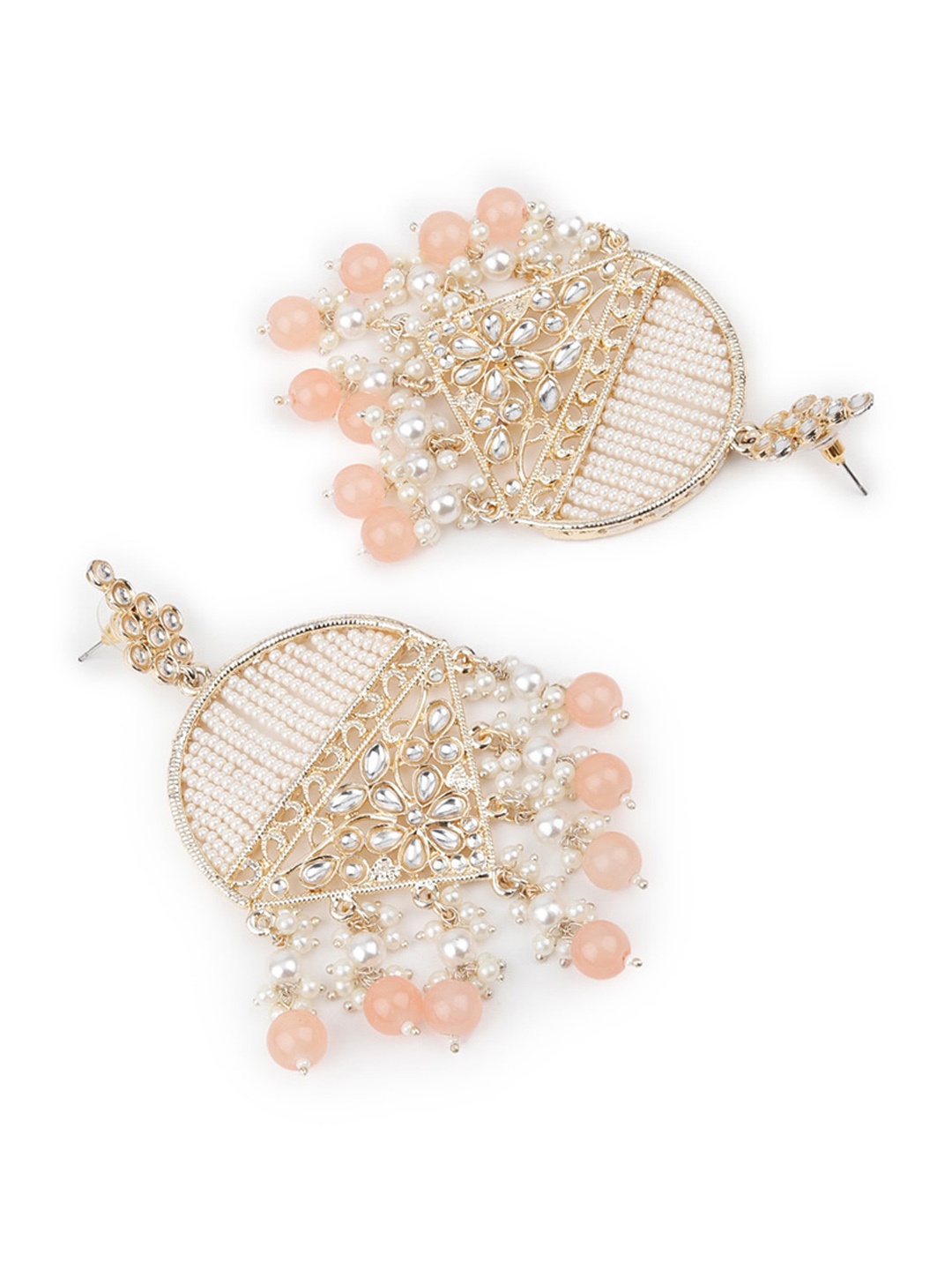 

ODETTE Contemporary Drop Earrings, Peach