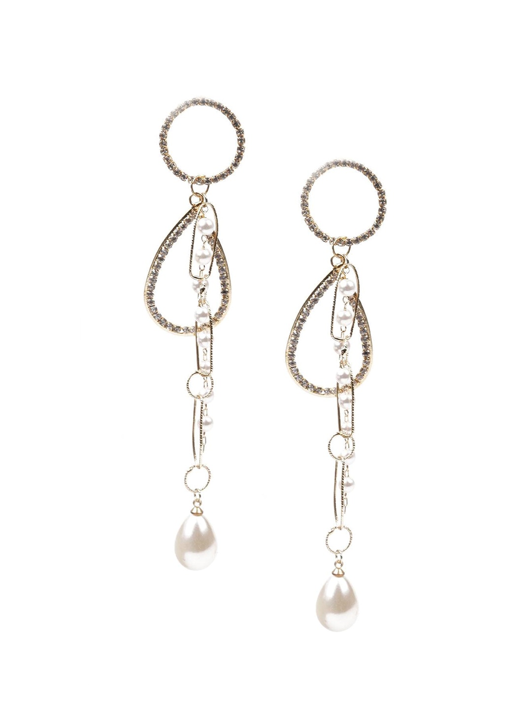 

ODETTE Contemporary Drop Earrings, White