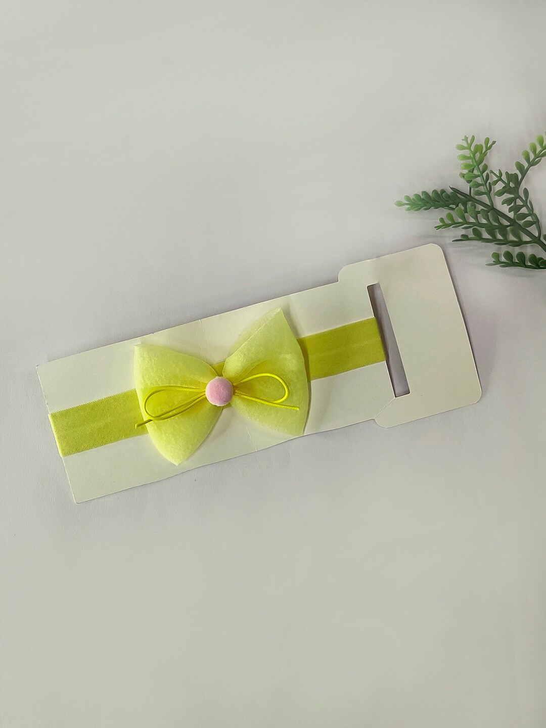 

The Magic Wand Girls Bow Detailed Hairband, Yellow