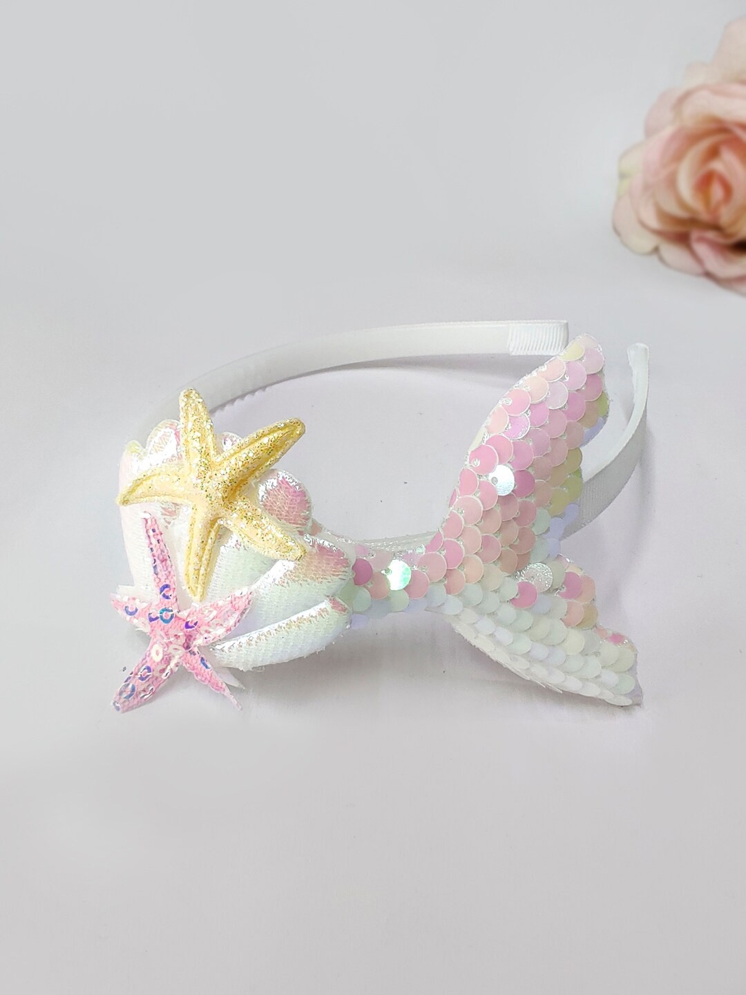 

The Magic Wand Girls Embellished Hairband, White