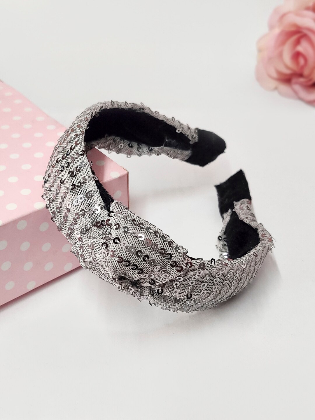 

The Magic Wand Girls Embellished Hairband, Grey