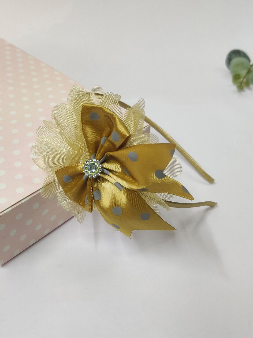 

The Magic Wand Girls Embellished Hairband, Gold