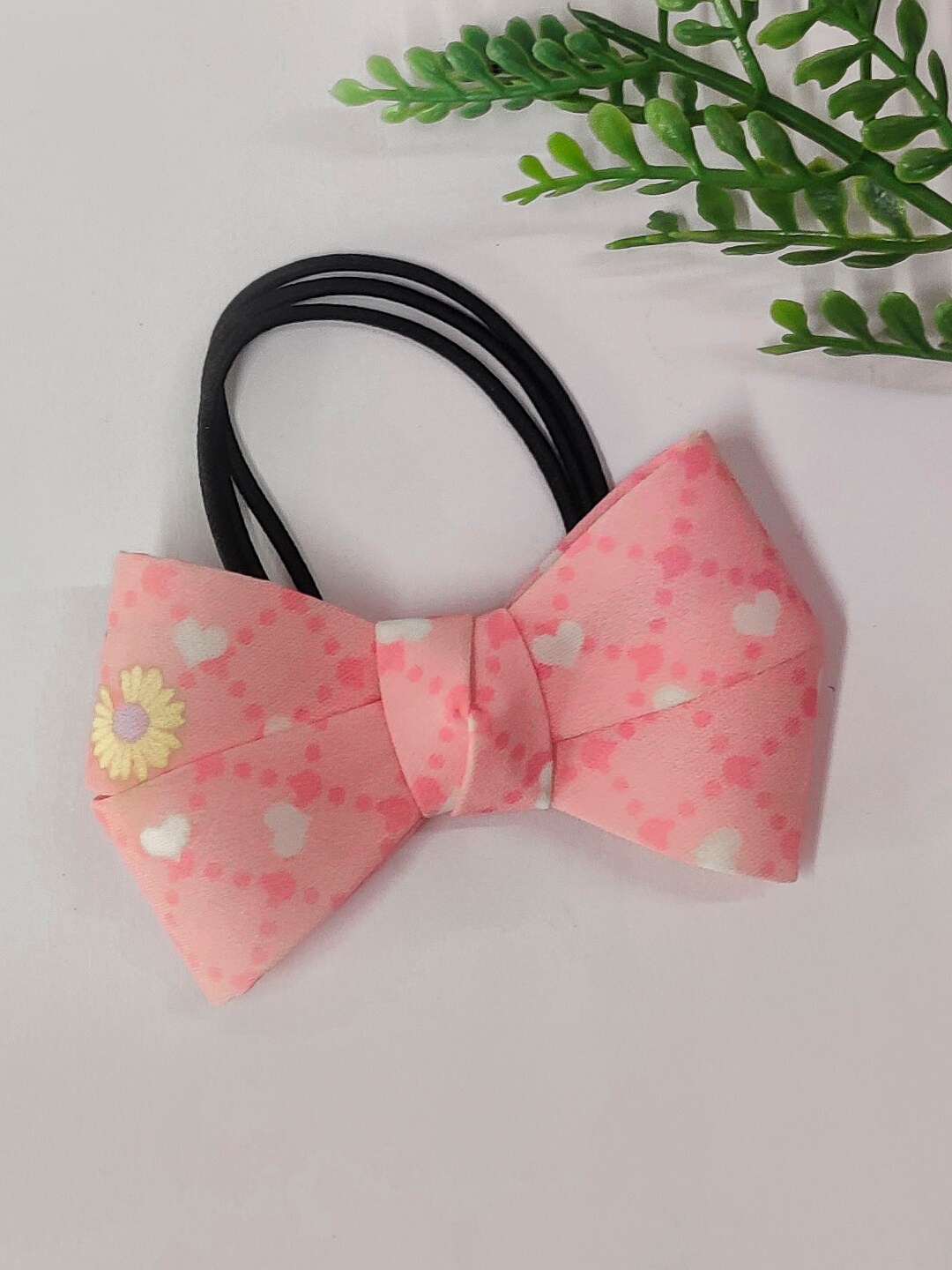 

The Magic Wand Girls Peach-Coloured & Blue Printed Ponytail Holders