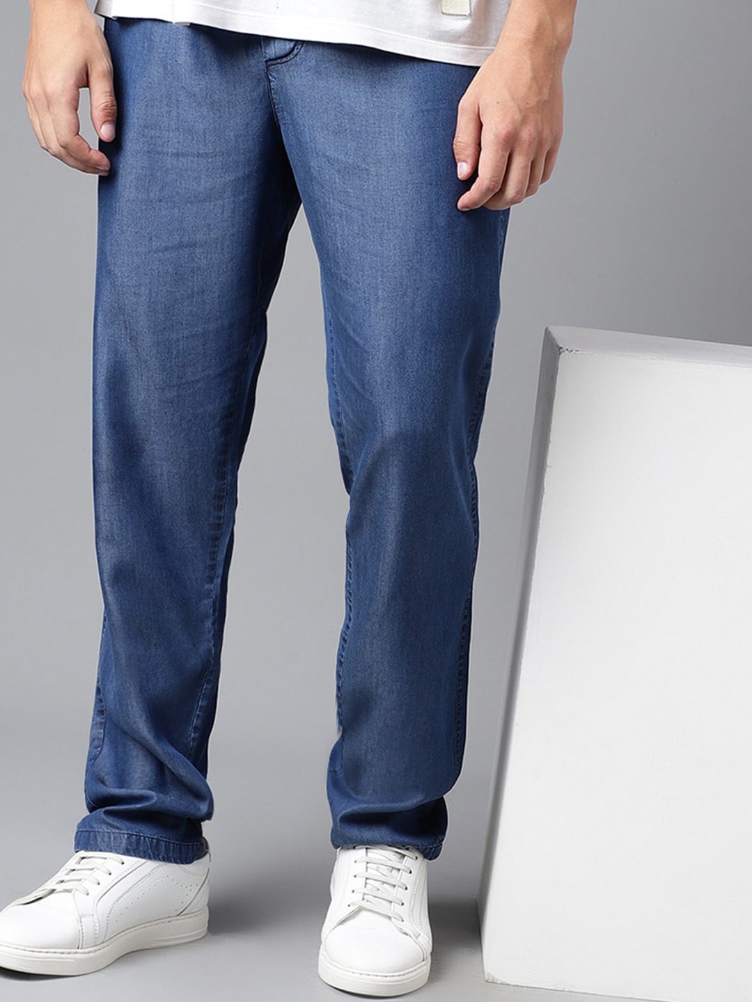 

Hancock Men Relaxed Fit Pure Cotton Denim Jeans, Blue