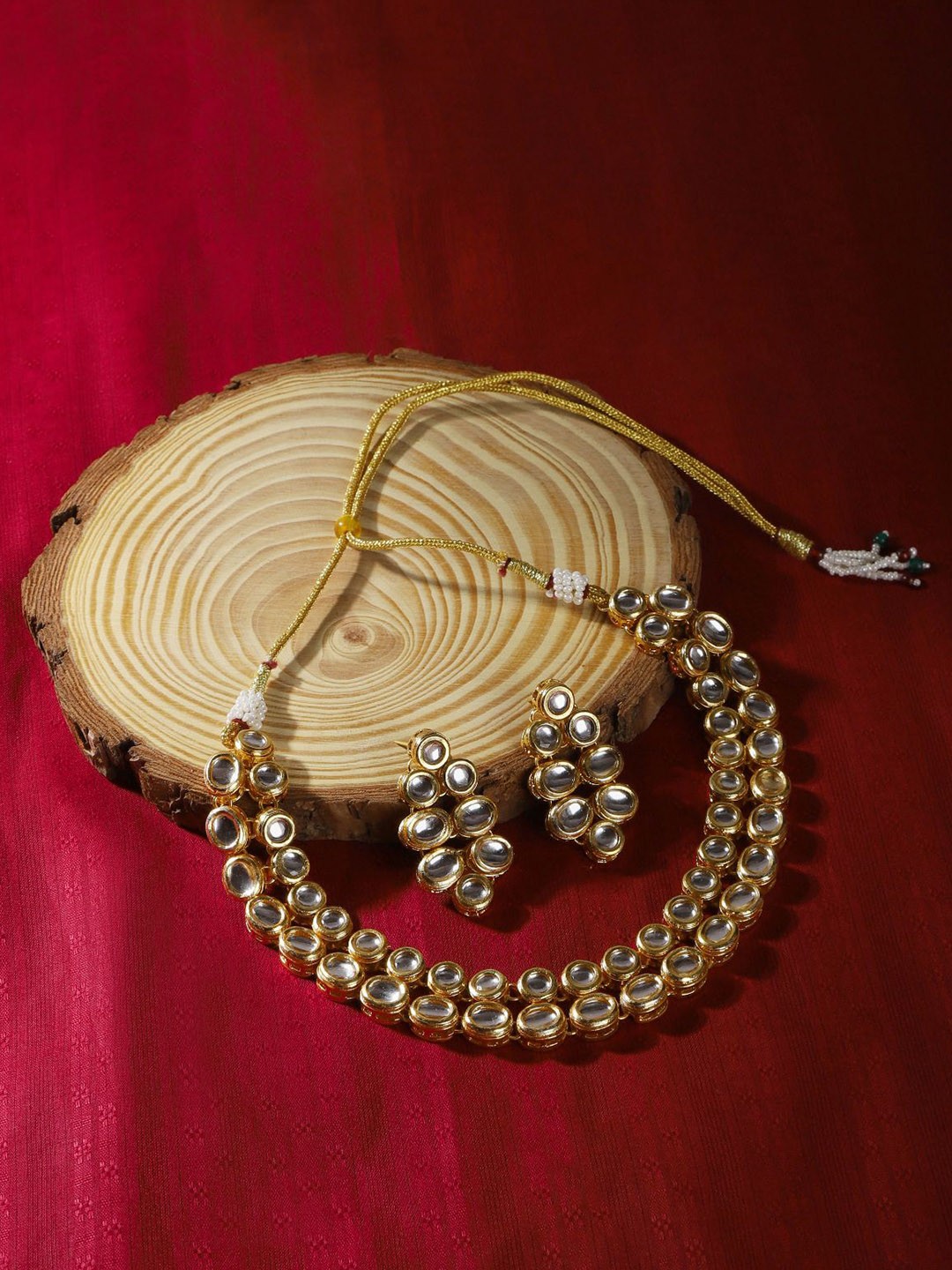 

The Pari Gold-Plated Kundan Studded Jewellery Set