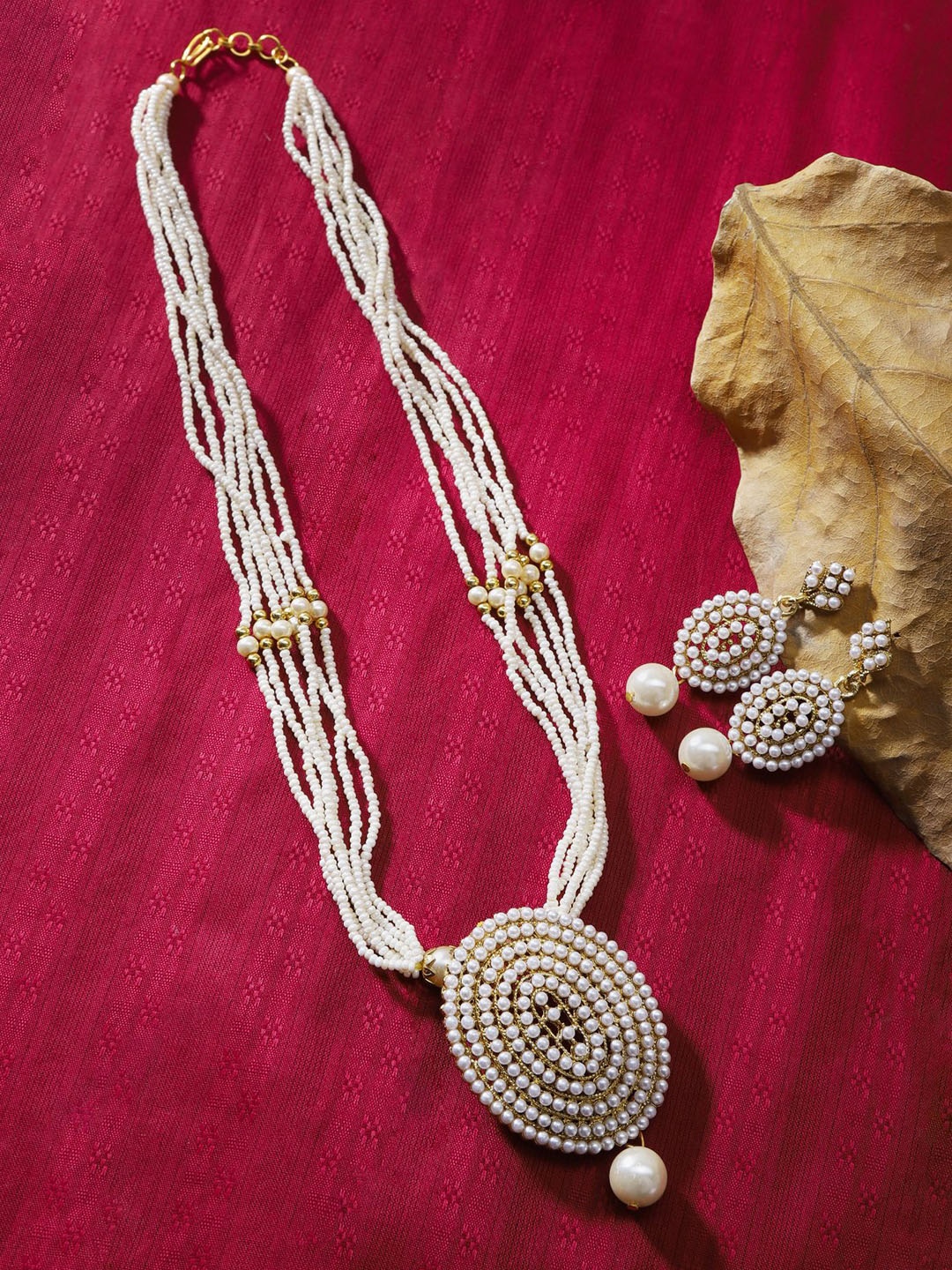 

The Pari Gold-Plated Beaded Jewellery Set