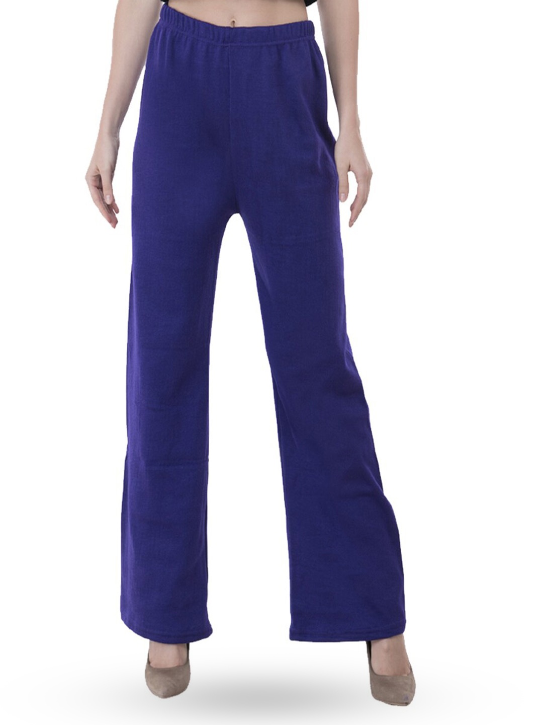 

IndiWeaves Straight Fit Palazzos, Blue