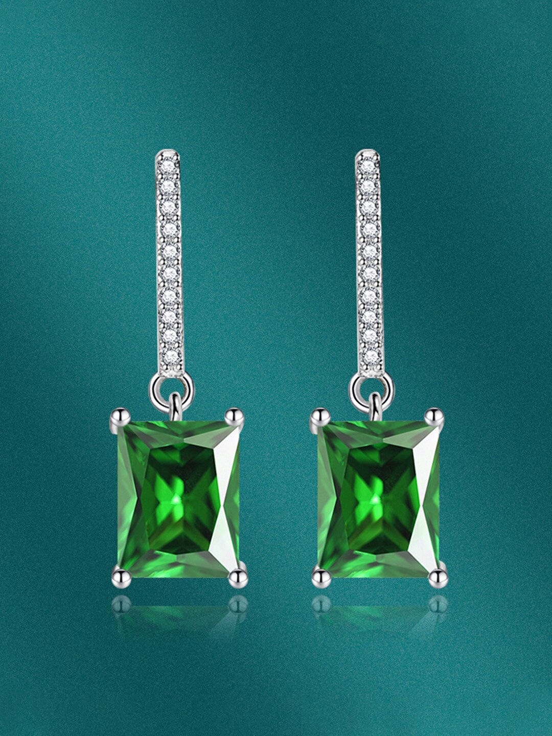 

Designs & You Silver Plated Geometric Drop Earrings