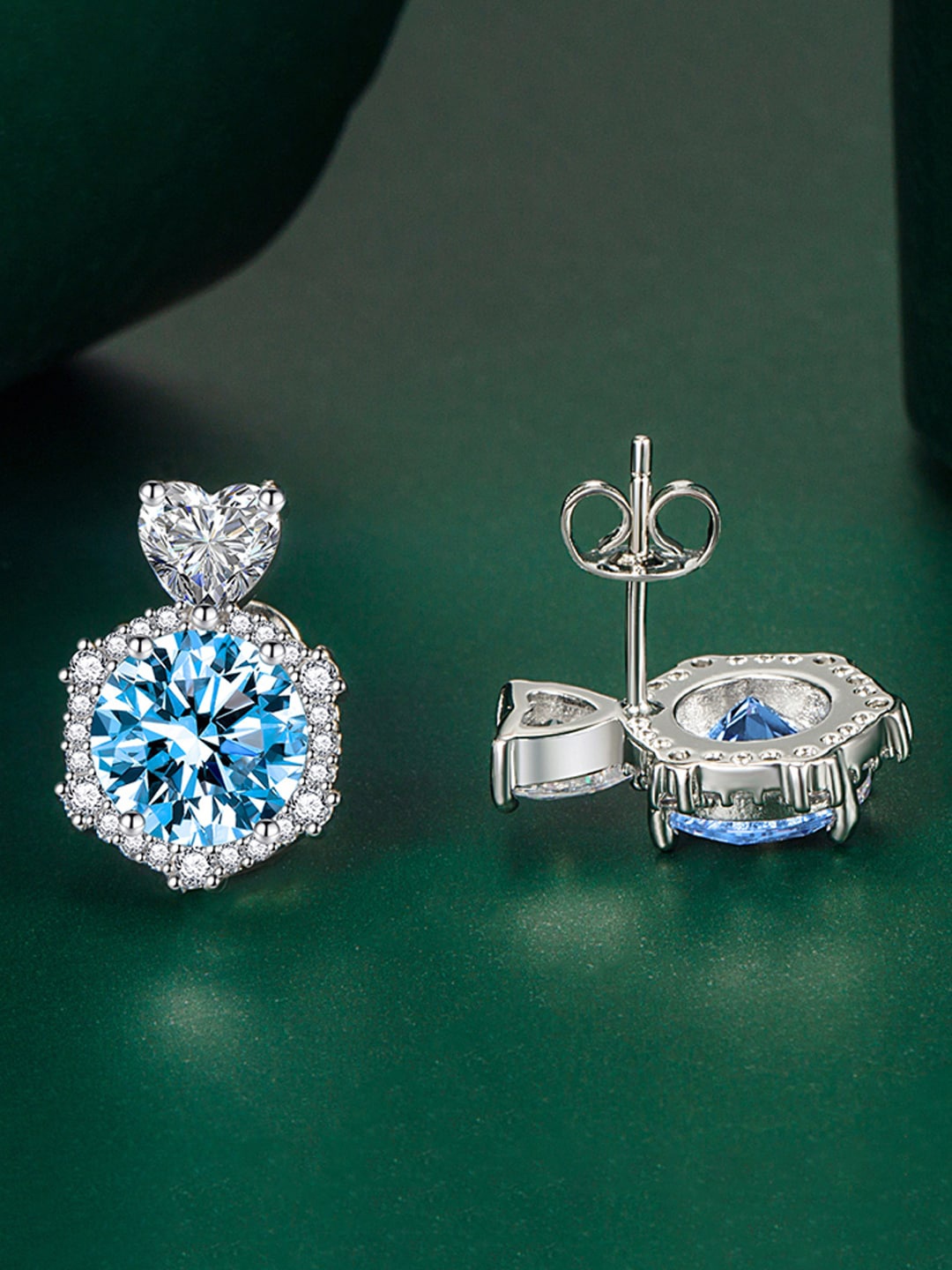 

Designs & You Contemporary Studs, Blue