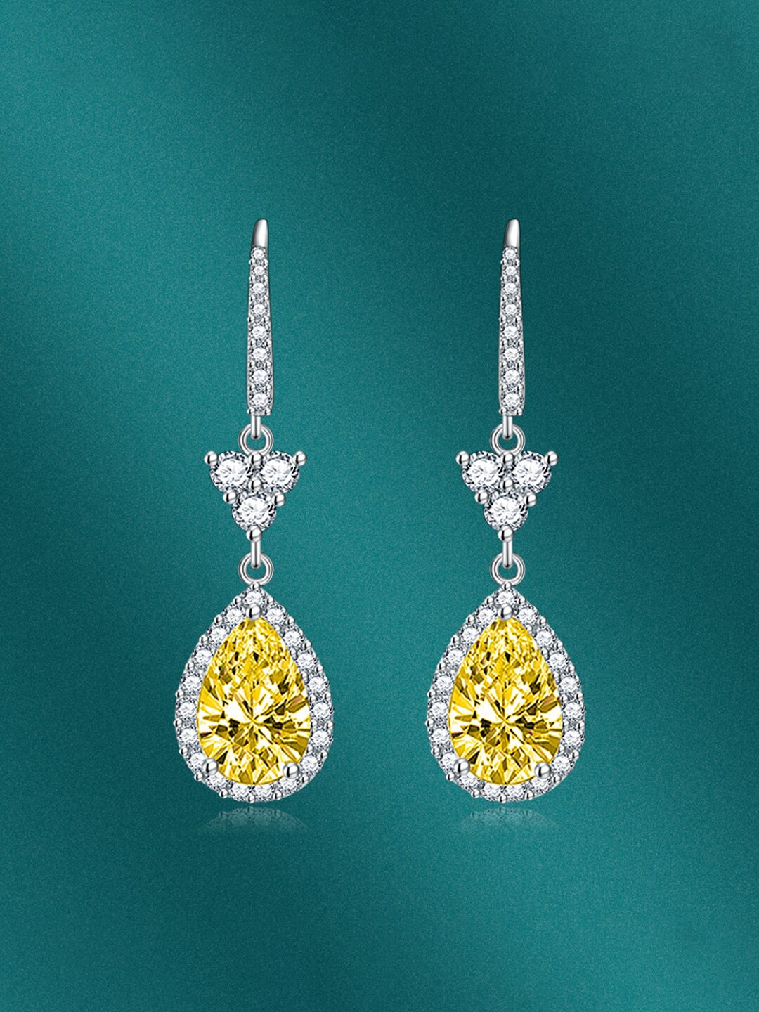 

Designs & You Silver-Plated Contemporary Drop Earrings