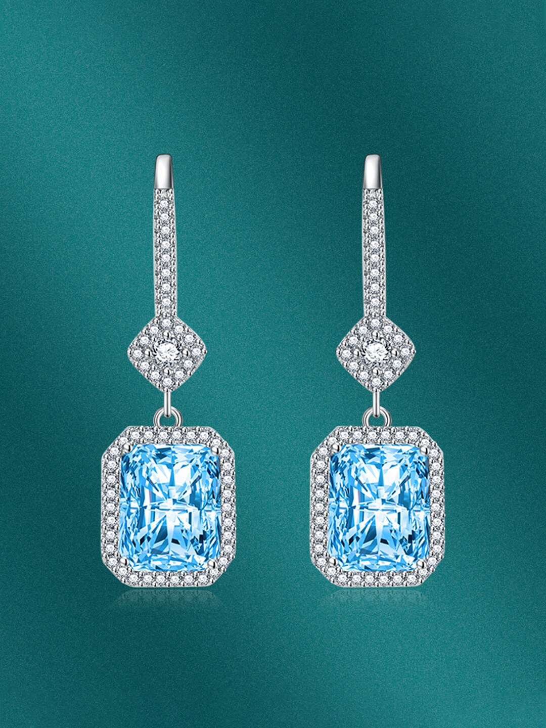 

Designs & You Silver-Plated Geometric Drop Earrings