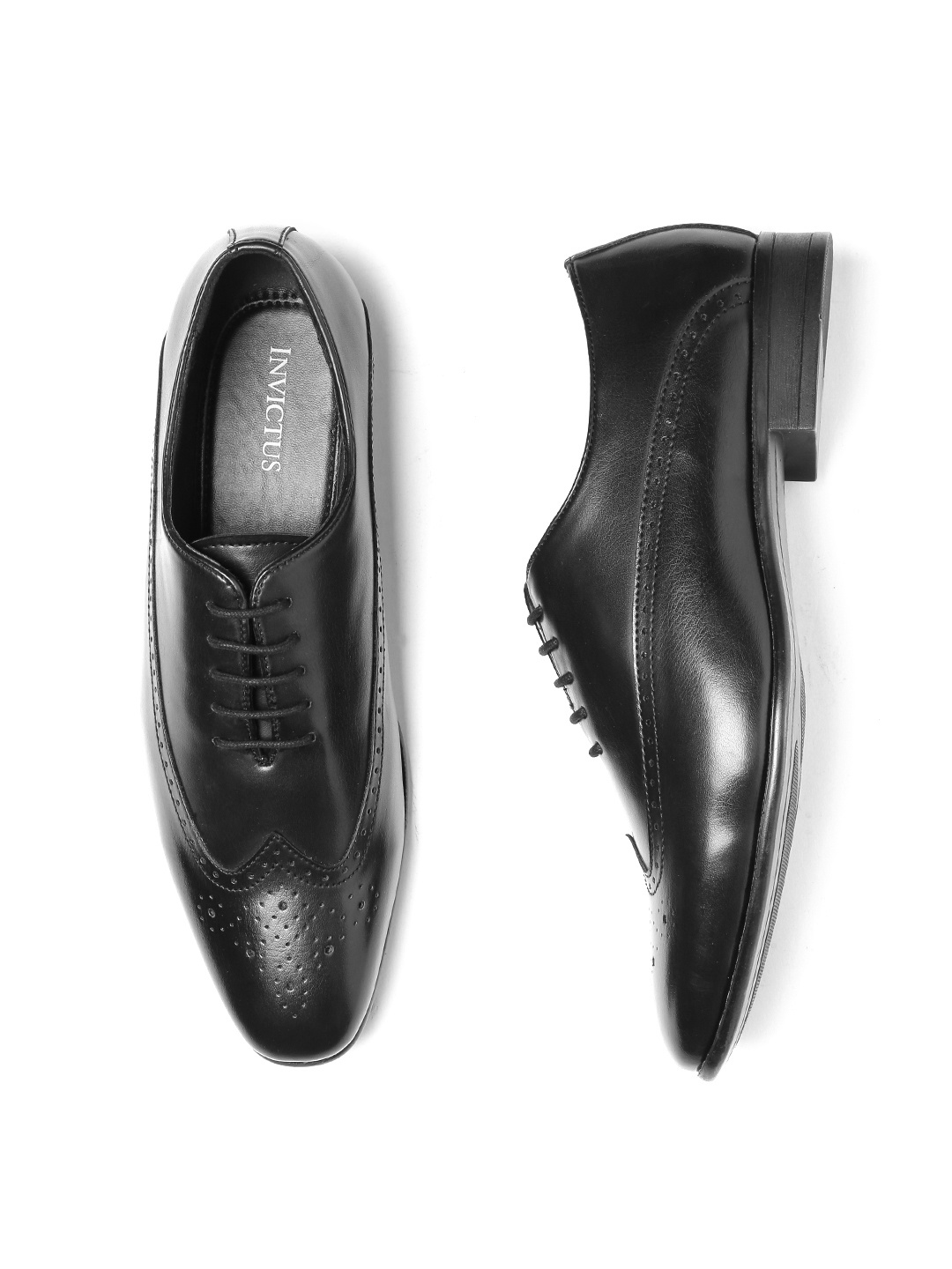 

INVICTUS Men Black Formal Oxfords