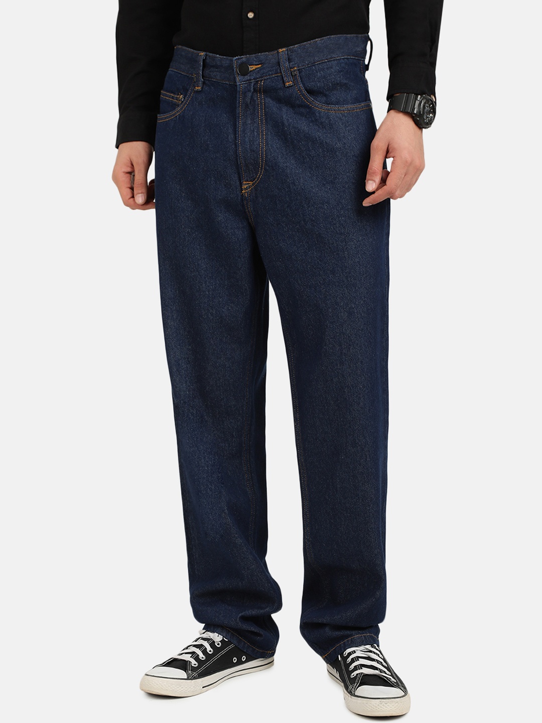 

Bene Kleed Men Mid-Rise Straight Fit Jeans, Navy blue