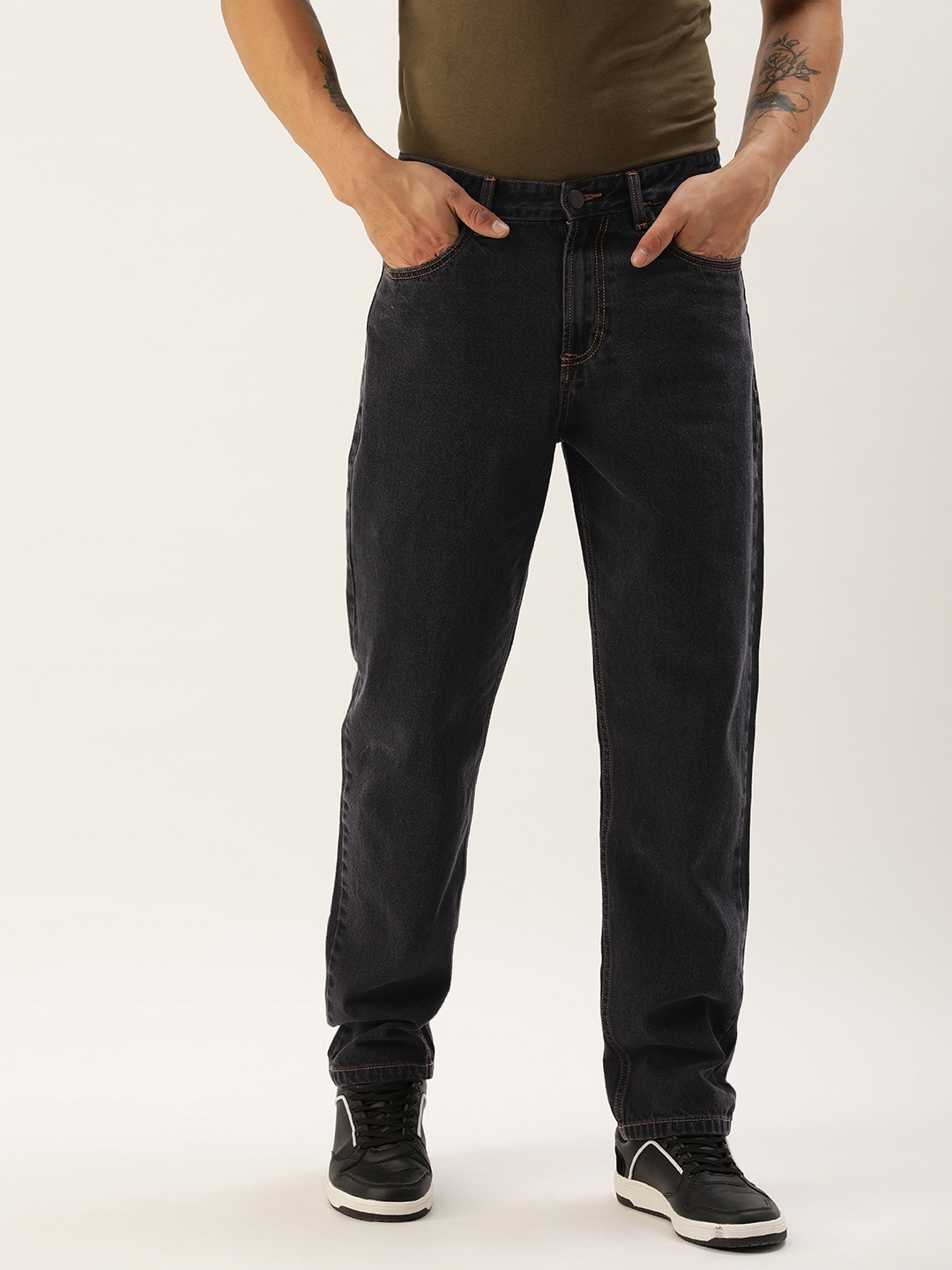 

Bene Kleed Men Mid-Rise Straight Fit Jeans, Charcoal