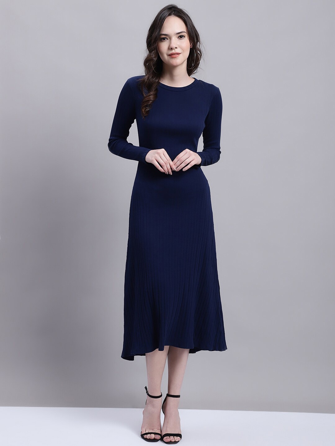 

NoBarr Round Neck Bodycon Dress, Blue