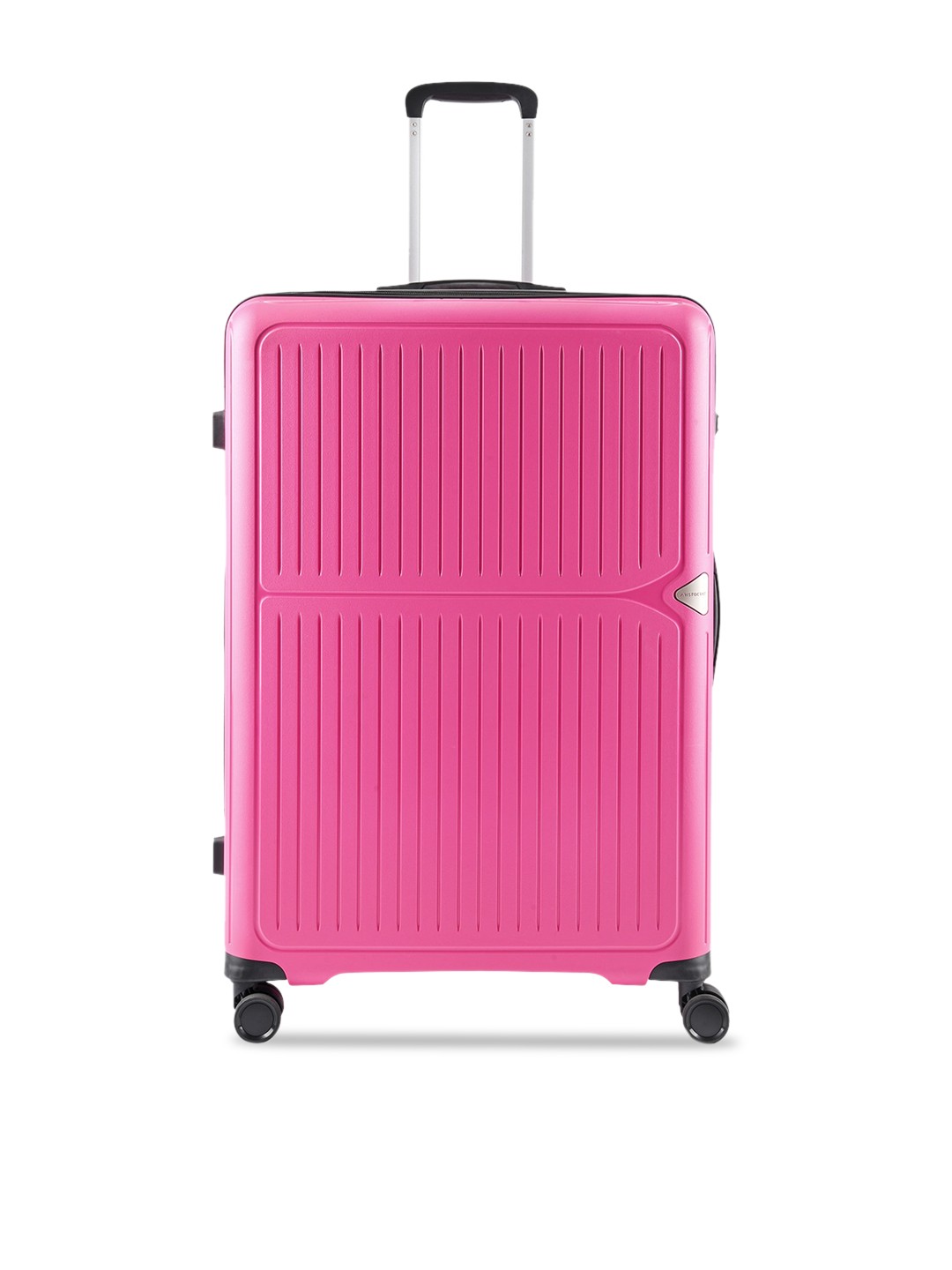 

Aristocrat Textured 360 Degree Rotation Hard Sided Luggage Trolley, Pink