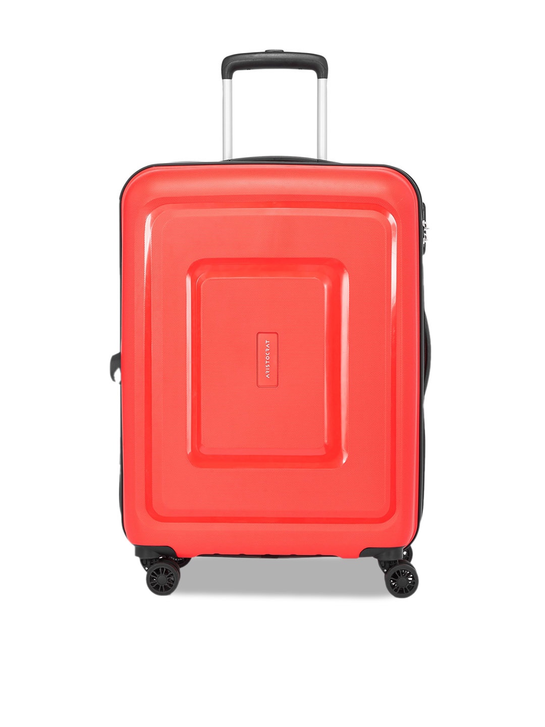 

Aristocrat Textured Water Resistance Hard-Sided Medium Trolley Suitcase, Orange