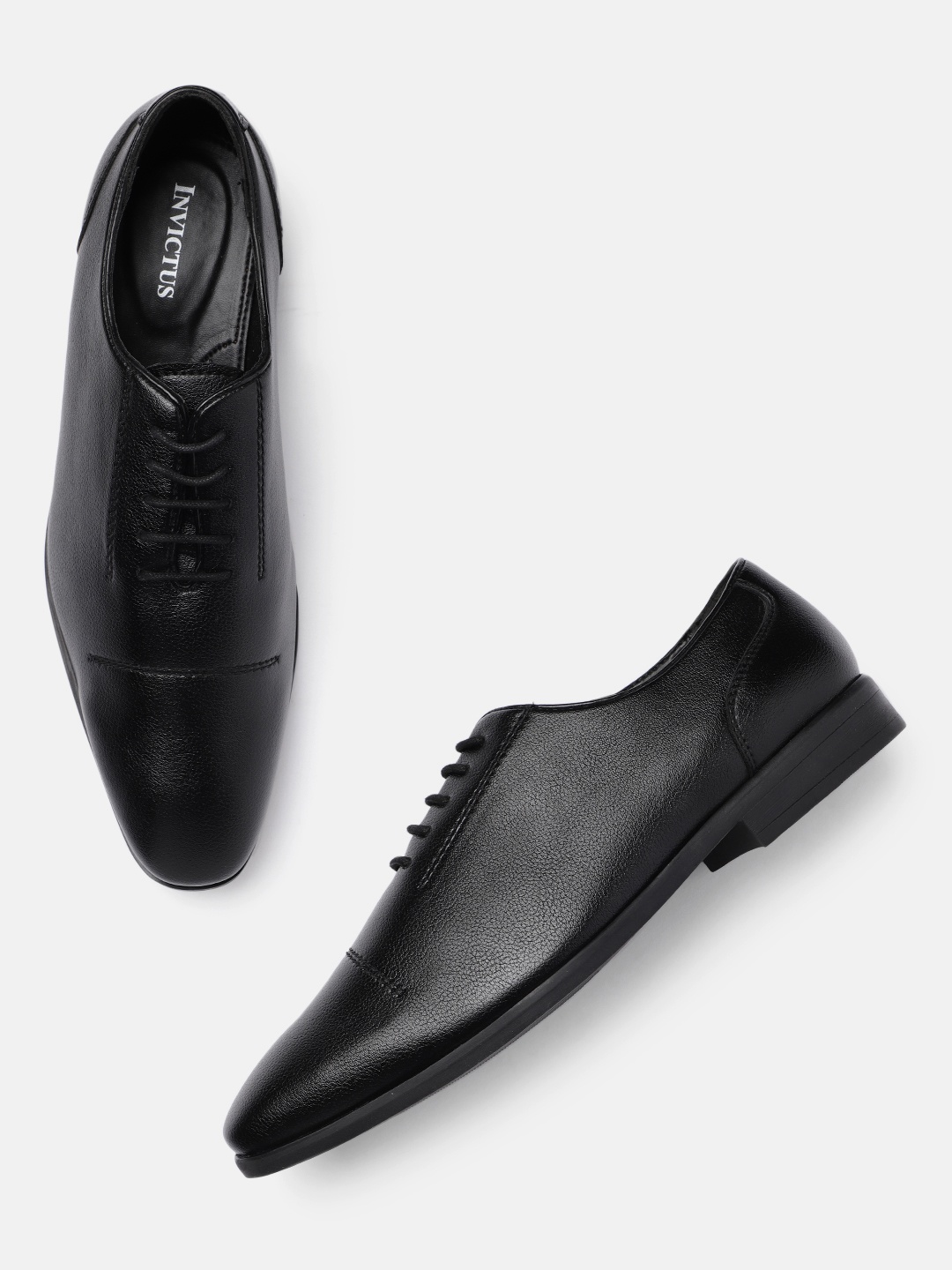 

INVICTUS Men Black Formal Oxfords
