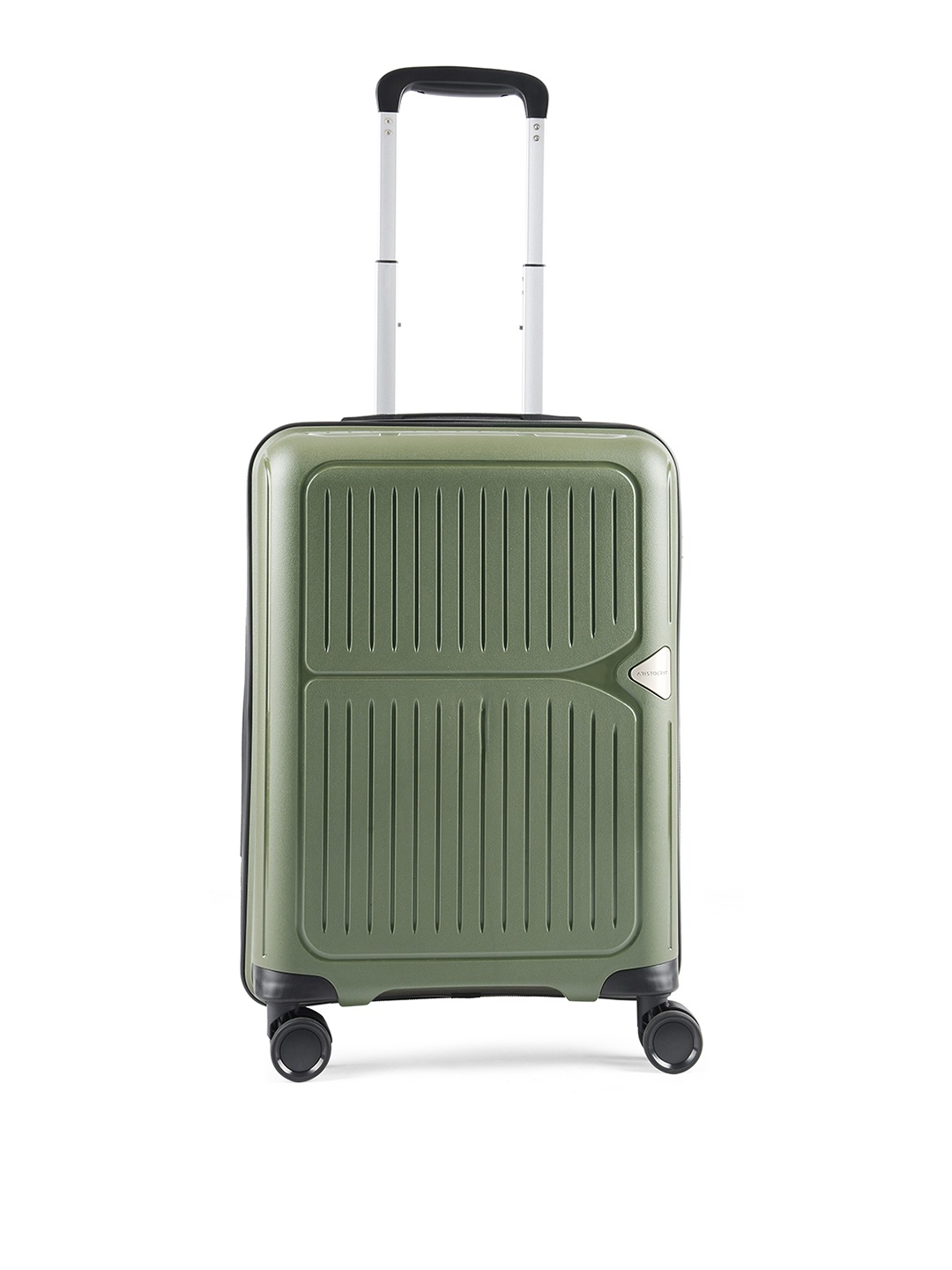 

Aristocrat Textured Water Resistance Hard-Sided Small Trolley Suitcase, Olive